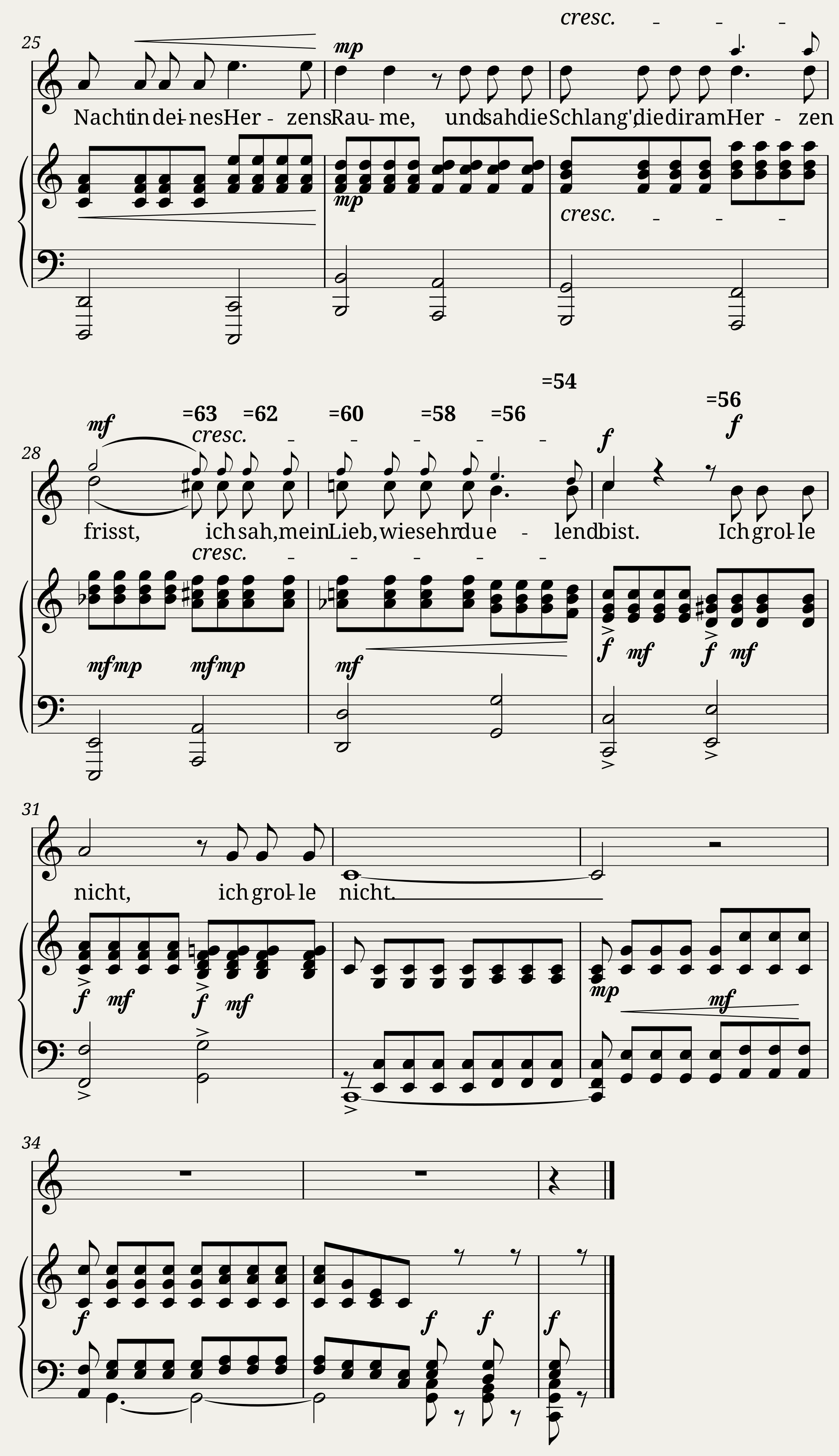 Schumann Robert - Dichterliebe Op.48 No.7 - Ich grolle nicht — 2/2