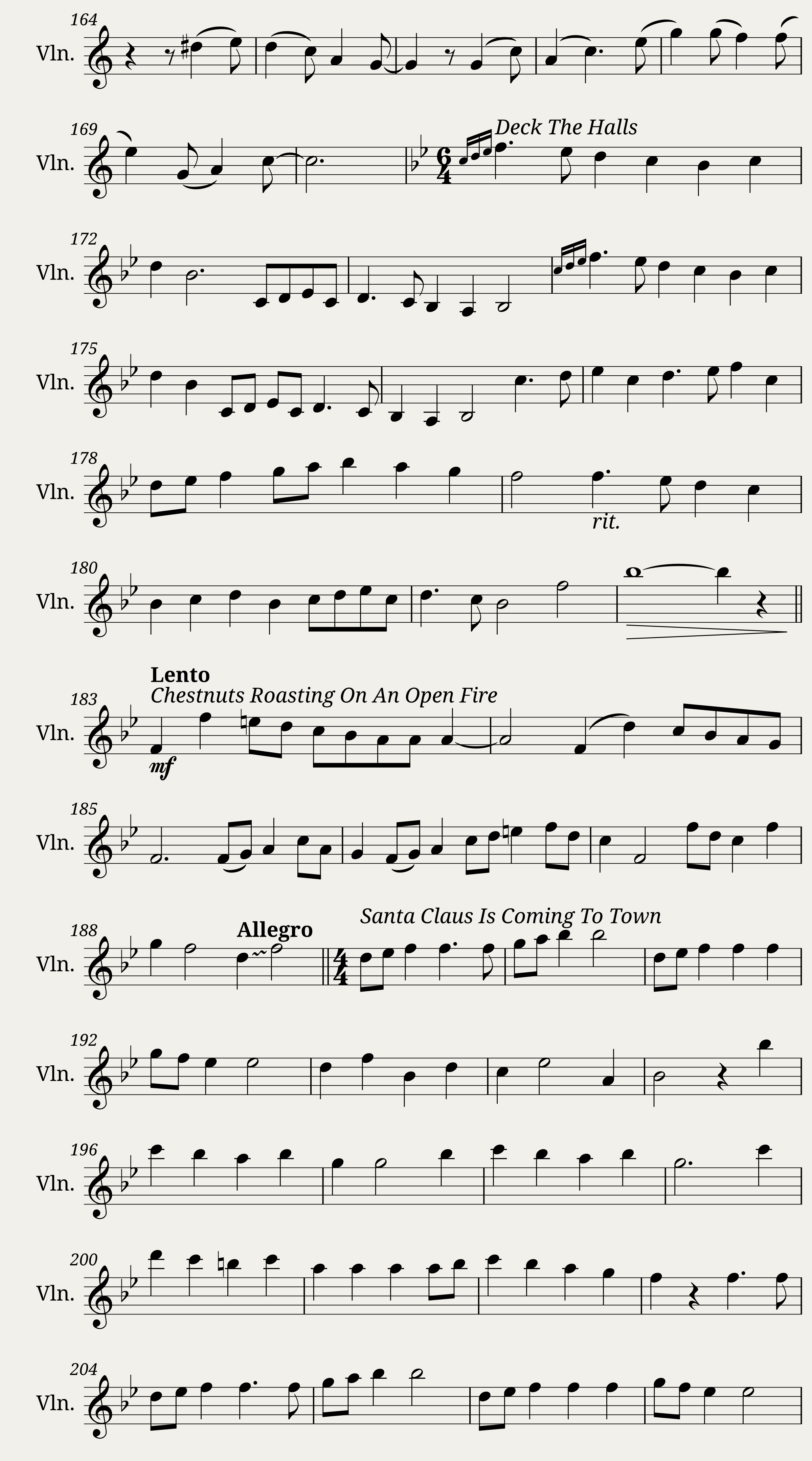 A Christmas Violin — 4/5