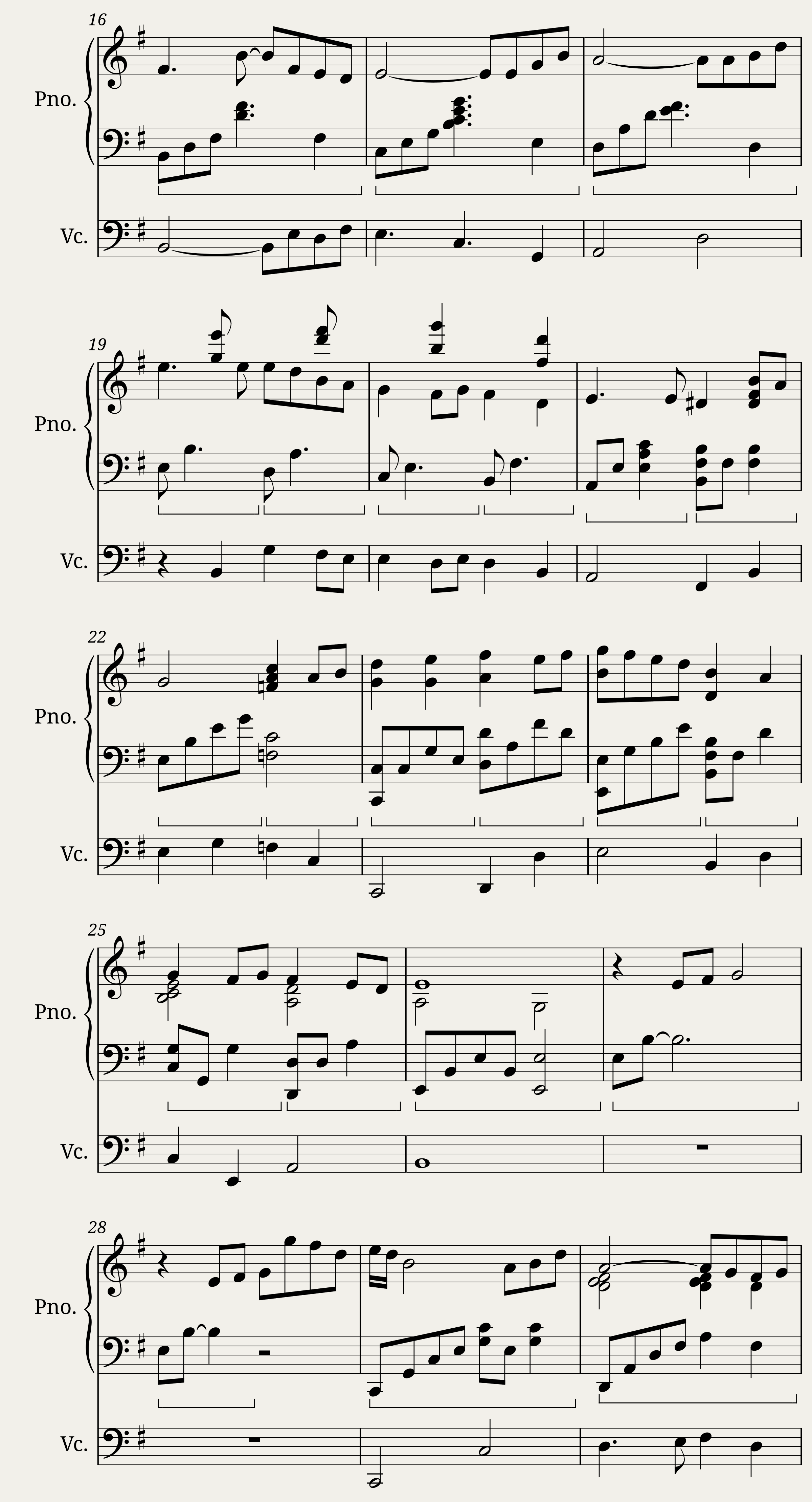 Auresco Night (Piano Cello) : Xenoblade Chronicles 2 — 2/3