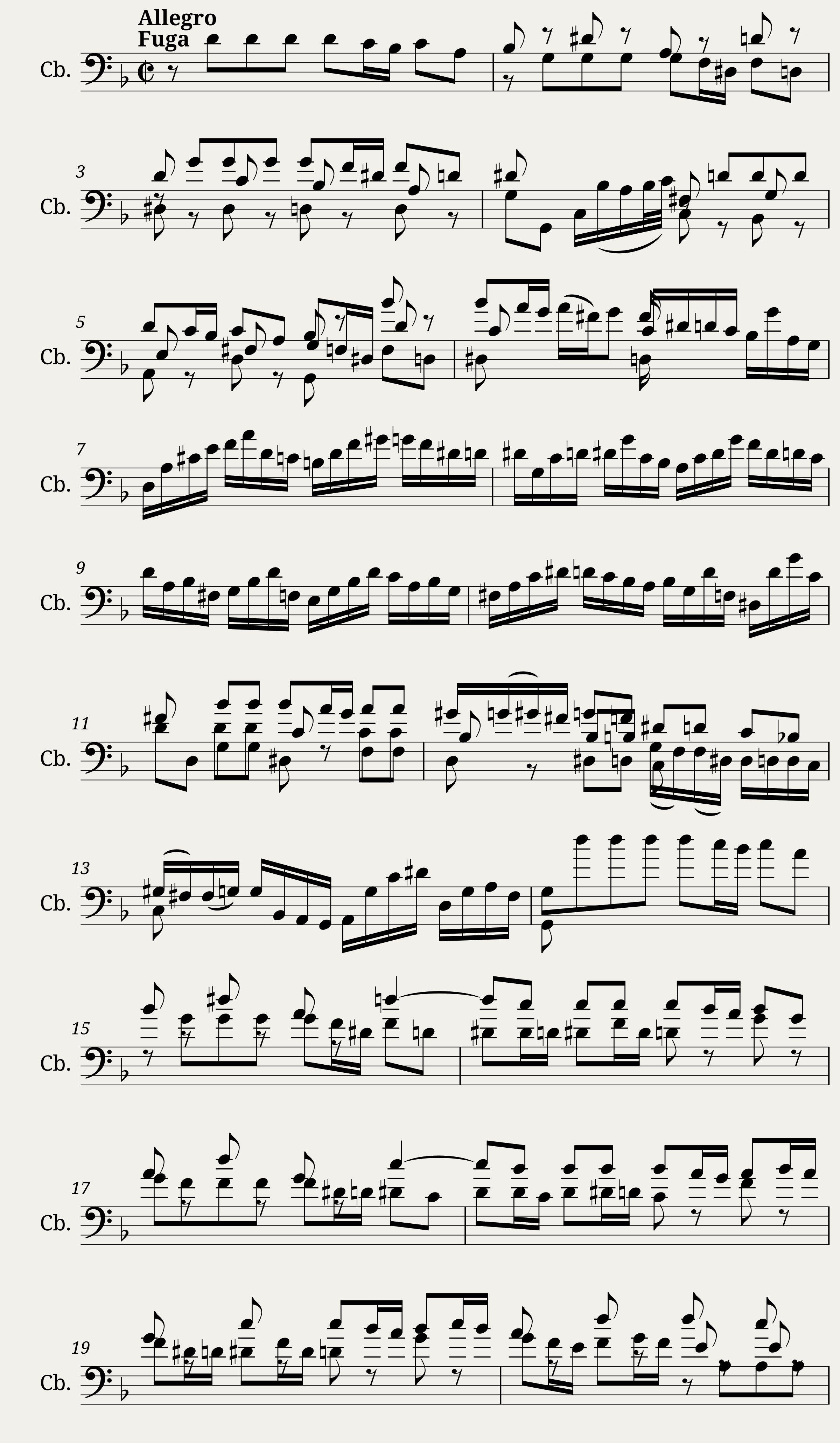 Solo Violin Sonata No. 1 in G Minor - J. S. Bach BWV 1001 — 3/10