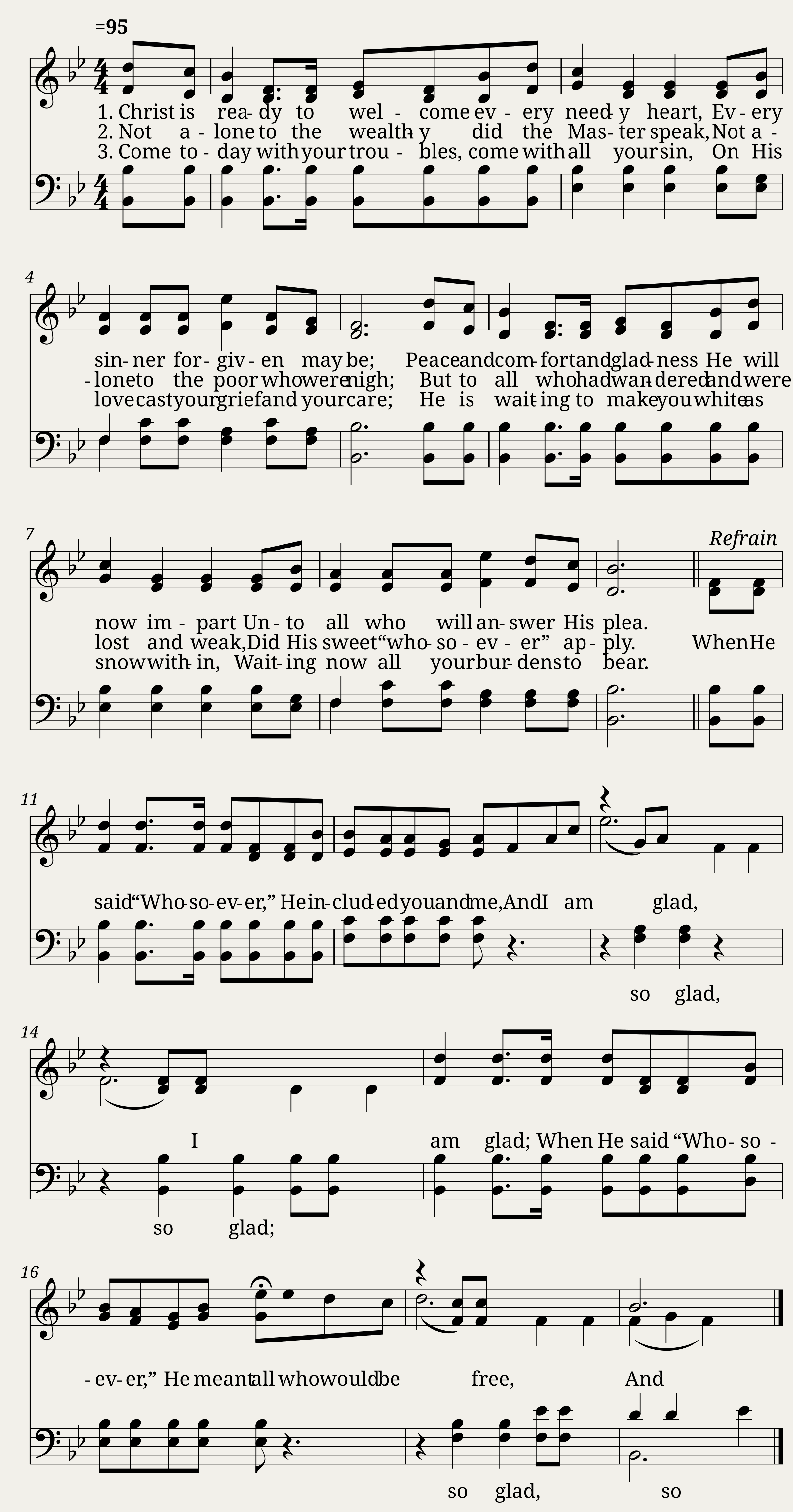 Christ is ready to welcome - Samuel W. Beazley