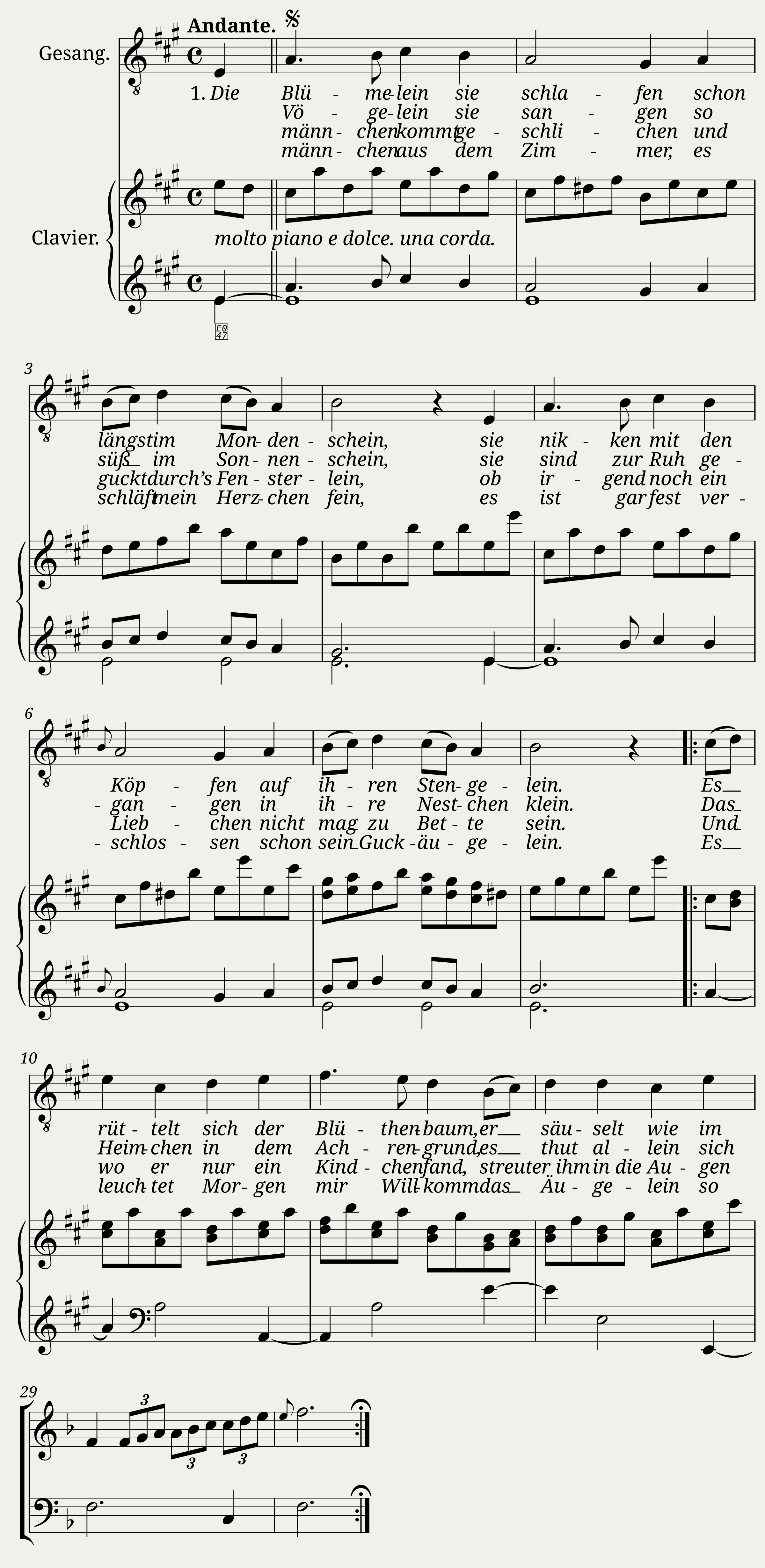 BrahmsââSandmännchen (A-Dur 8vb)