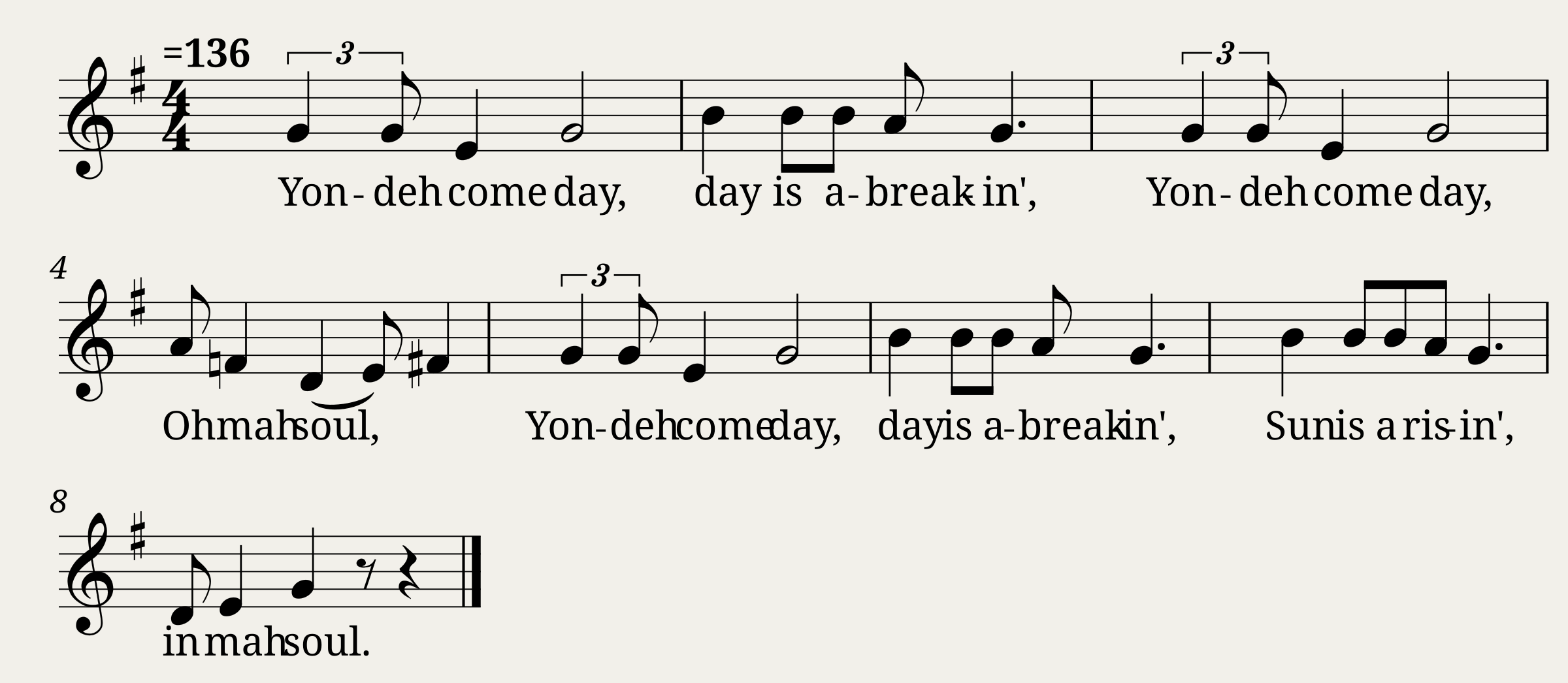 Traditional music - Yondeh Come Day