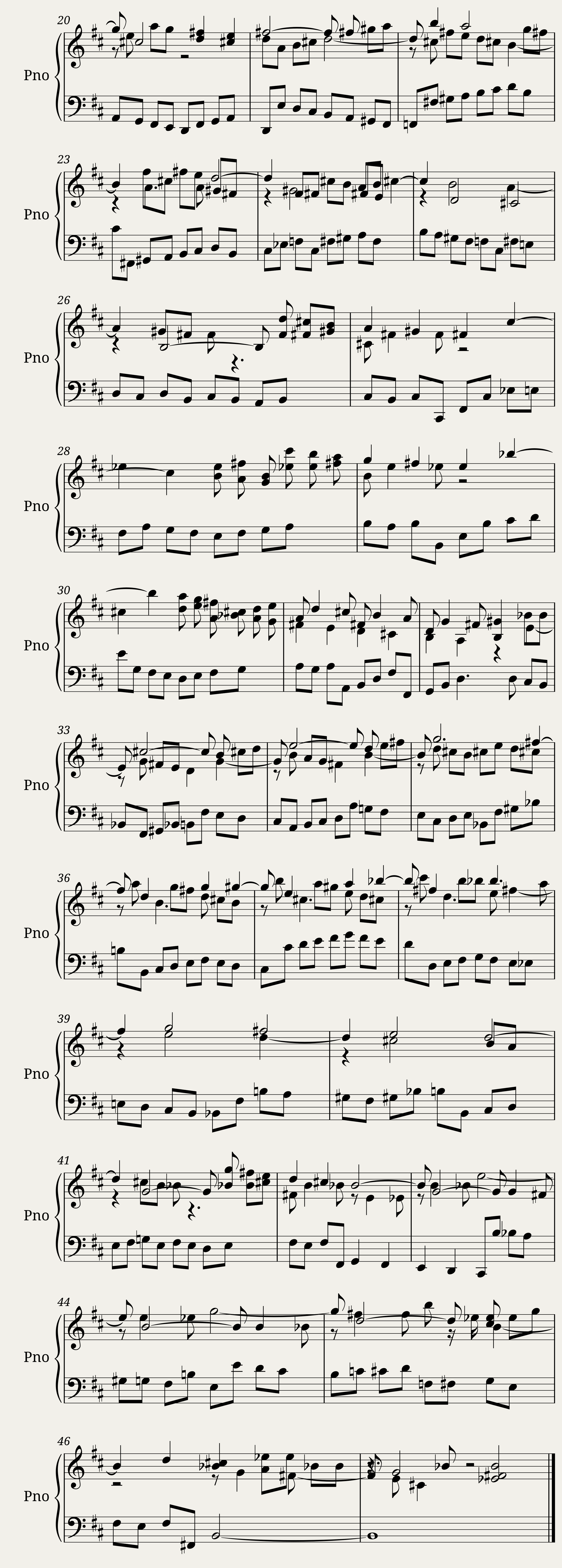 Das Wohltemperierte Clavier I, Praeludium 24 — 2/2