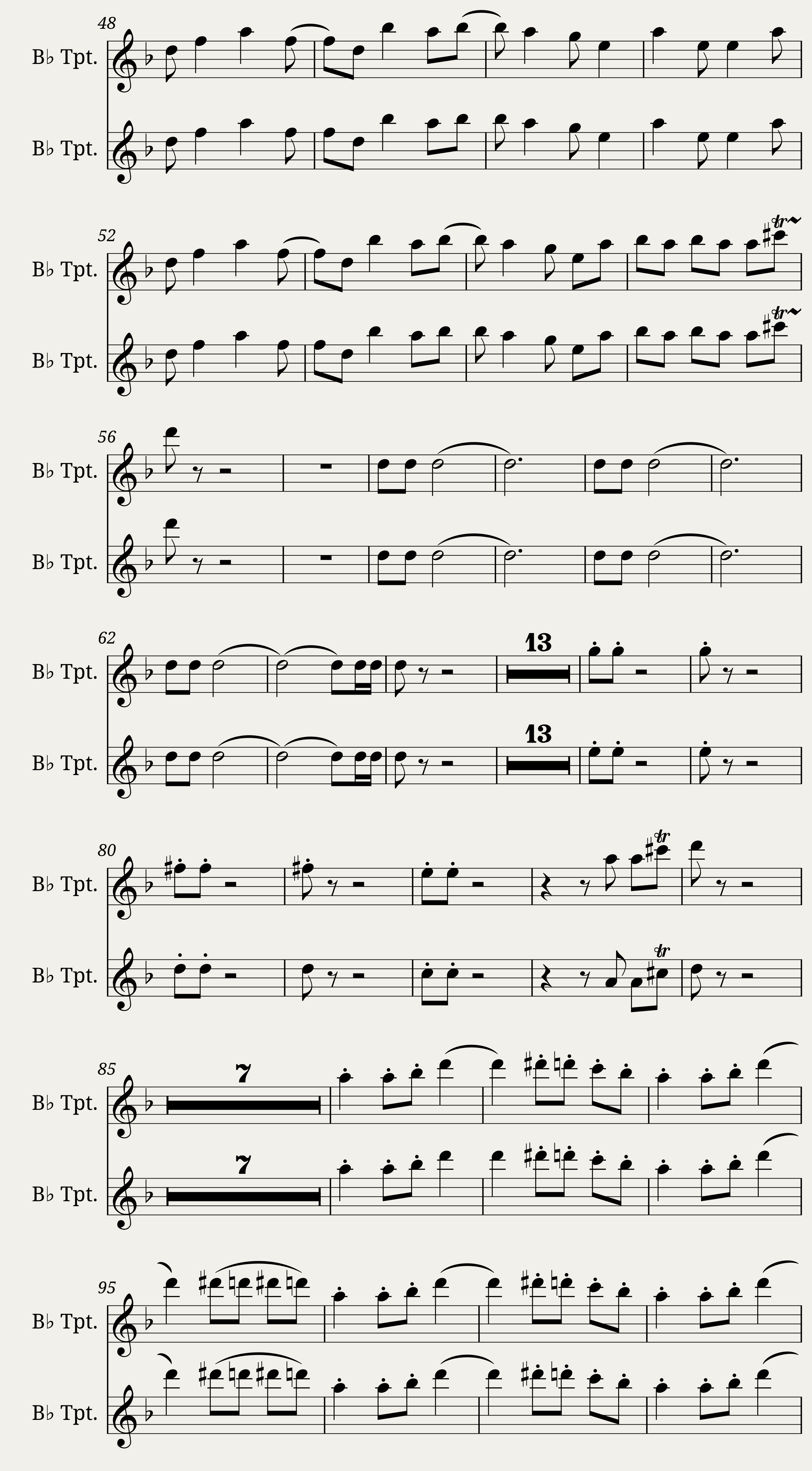 El Cascabel Trumpet B-Flat — 2/4