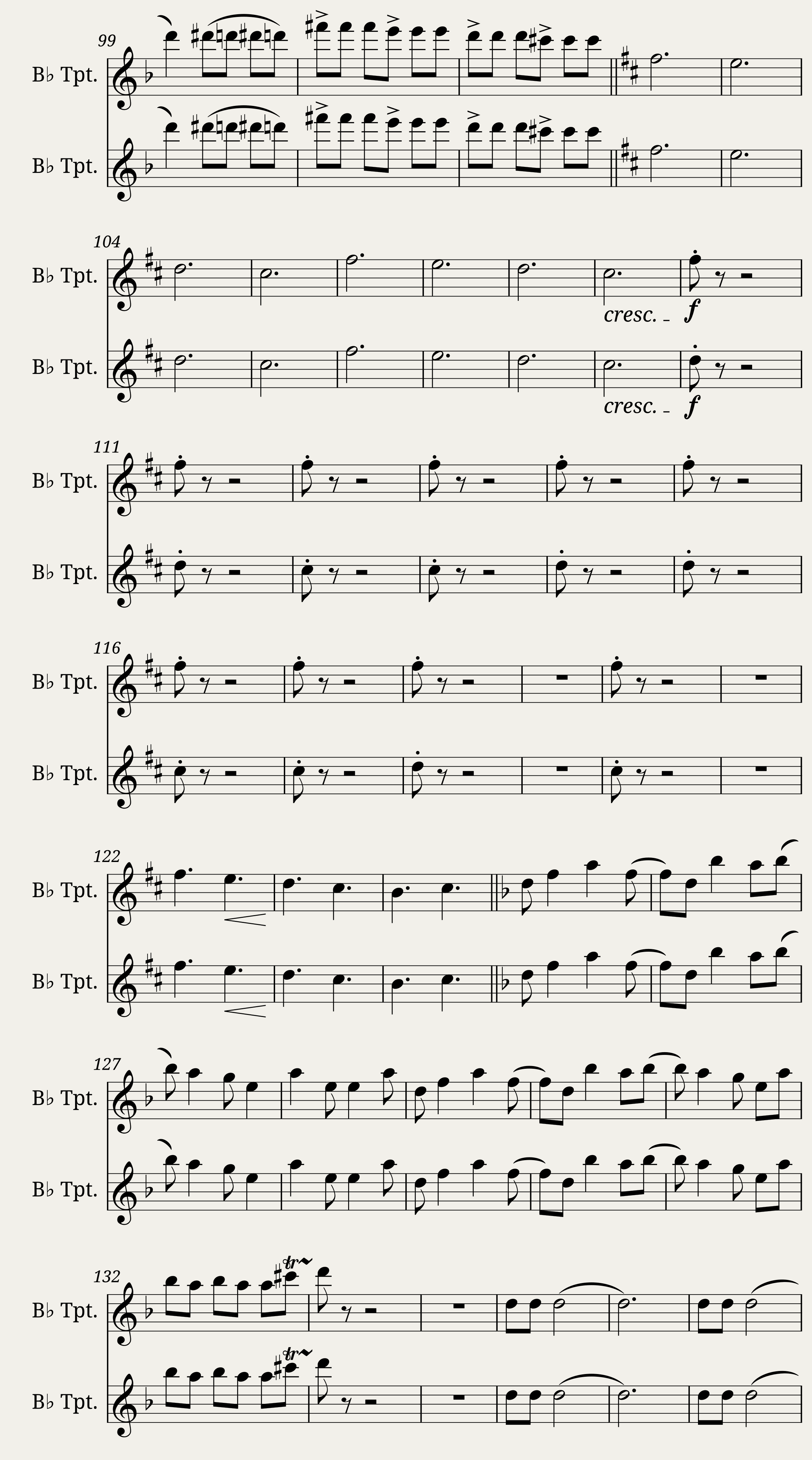 El Cascabel Trumpet B-Flat — 3/4