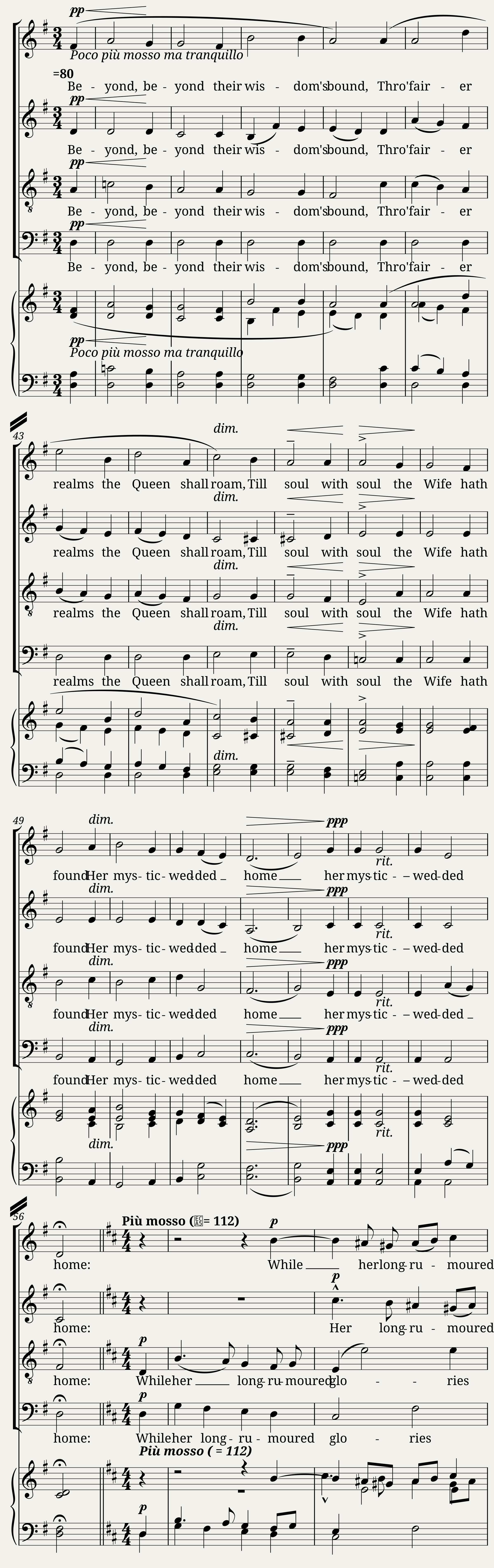 To her beneath whose stedfast star — 4/8