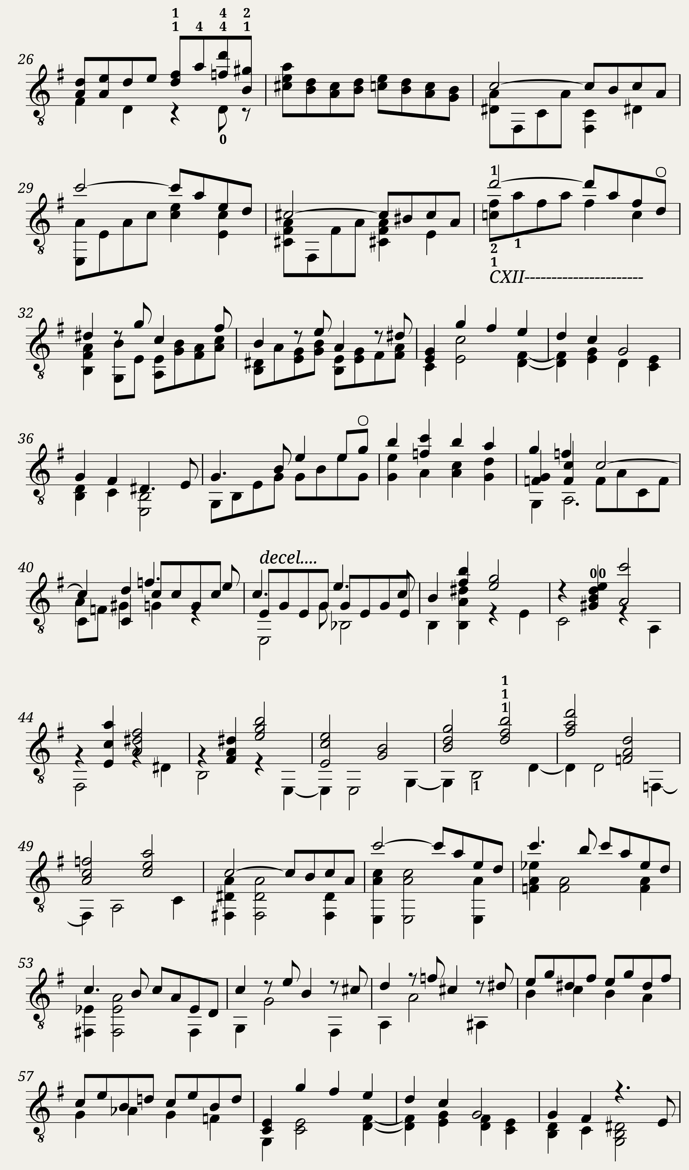 Brahms Symphony IV: 1st movement. arr. solo guitar G.Dempsey — 2/3
