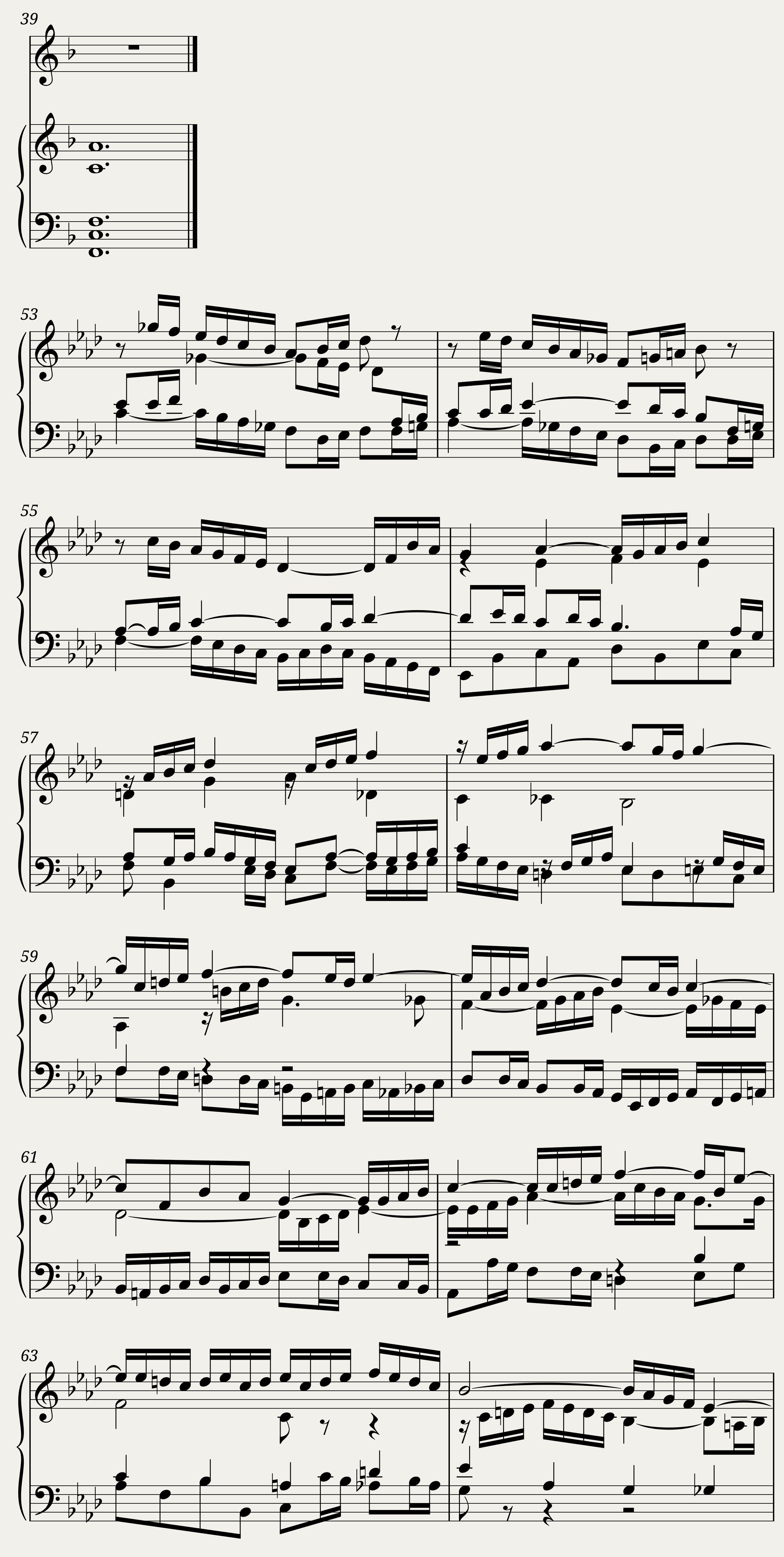BWV 853: The Well-tempered Clavier Book I - VIII (A = 415 Hz) — 3/4