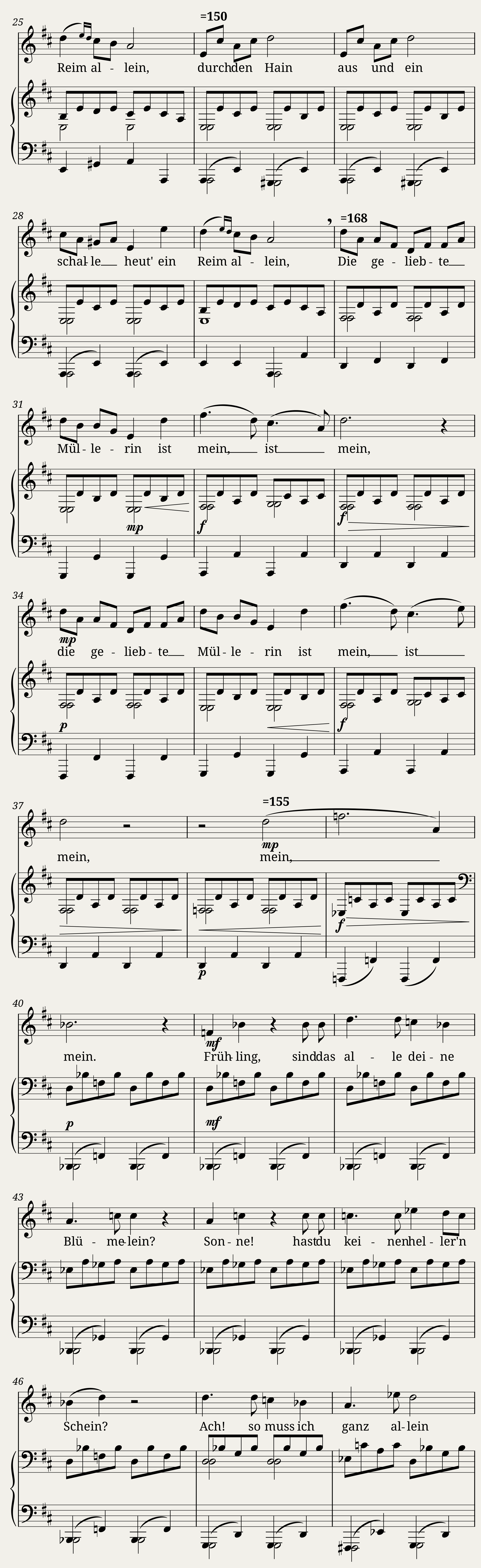 Franz Schubert: Die schöne Müllerin - D 795 No6 Der Neugierige — 2/2