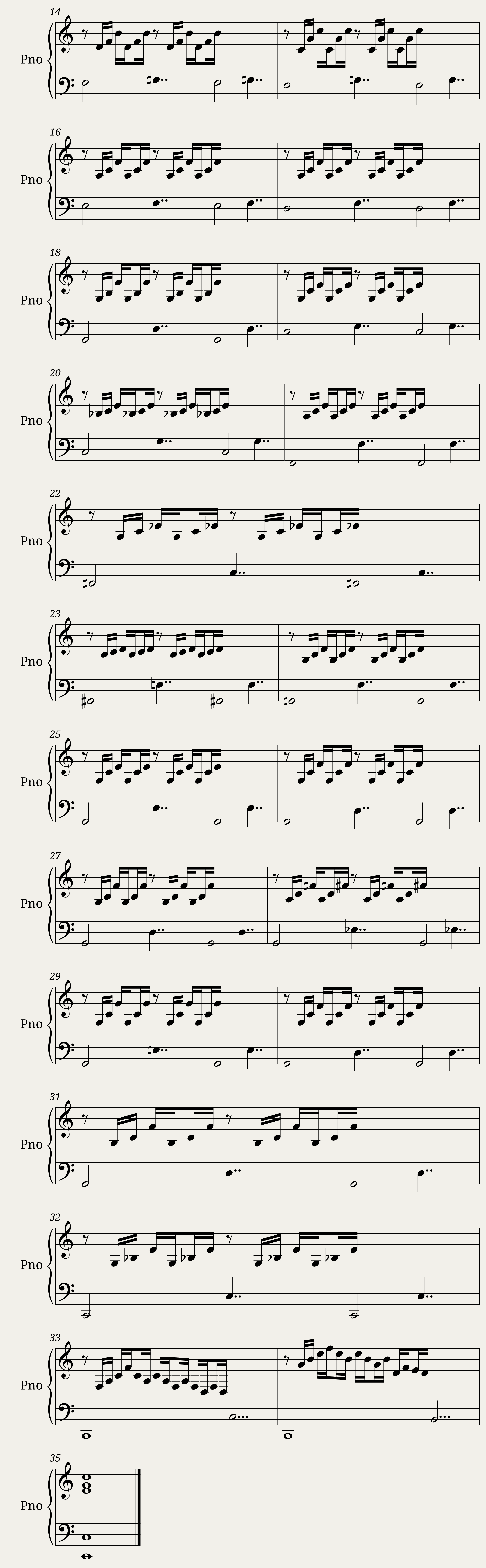 Das Wohltemperierte Clavier I, Praeludium I — 2/2