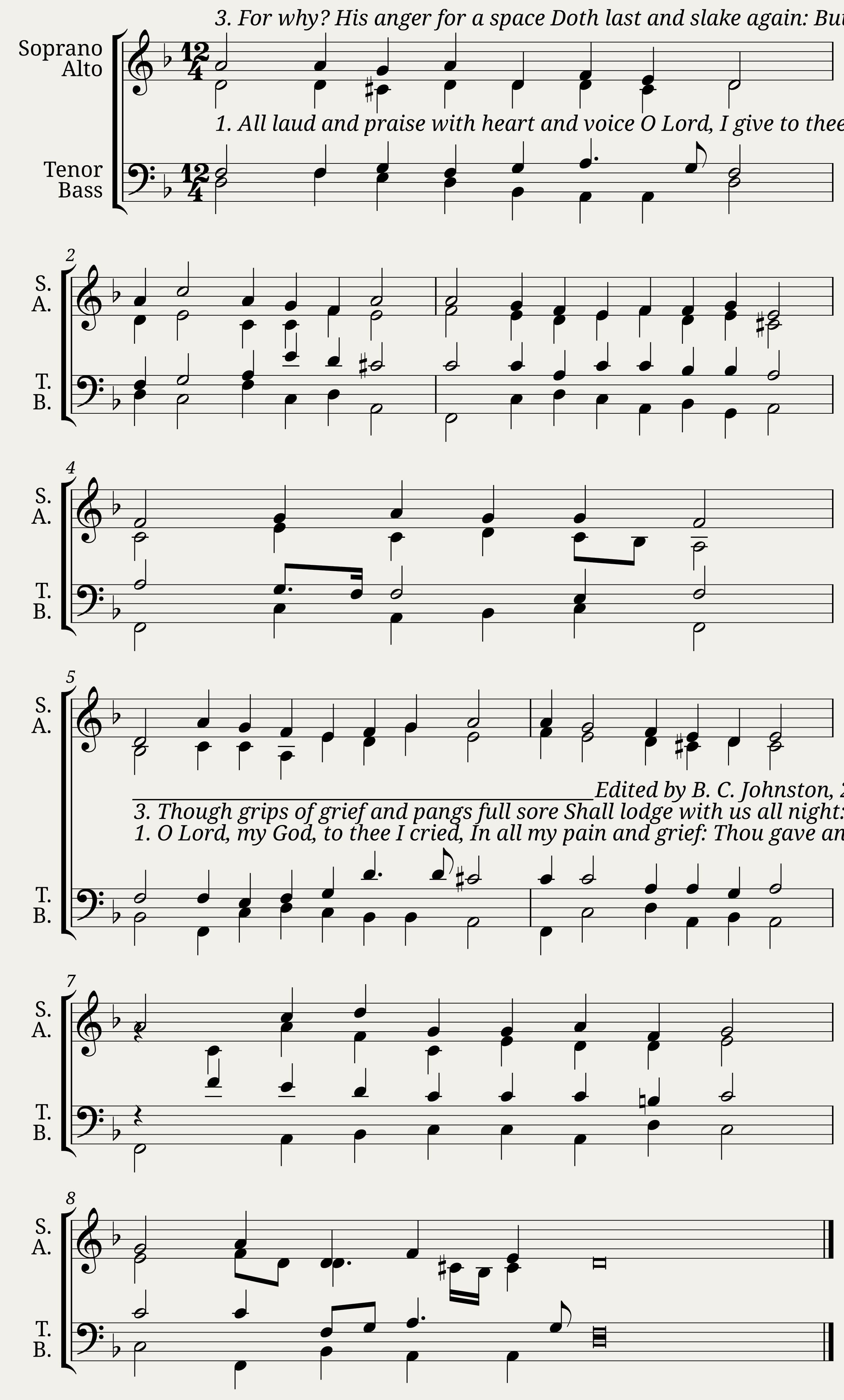 All laud and praise with heart and voice