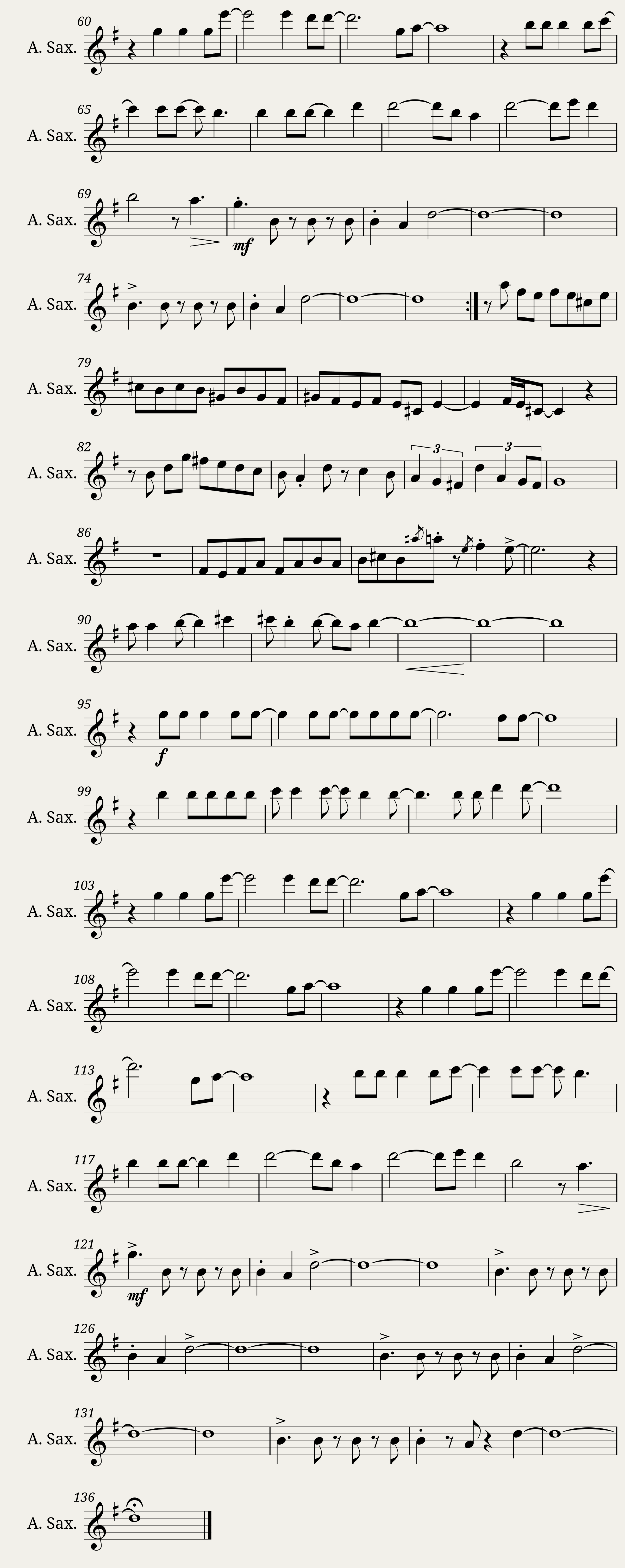 Africa on Alto Saxophone (Credit to Musika Publishing) — 2/2
