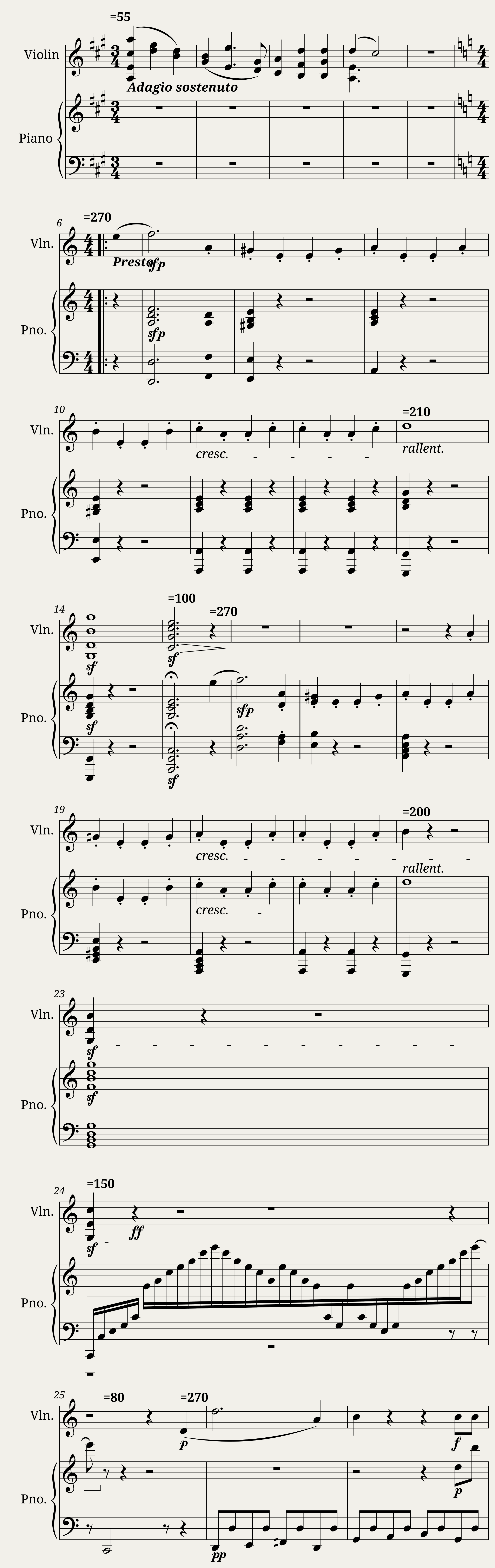 Kreutzer Sonata 1st Movement (Your Lie in April Version) — 1/6