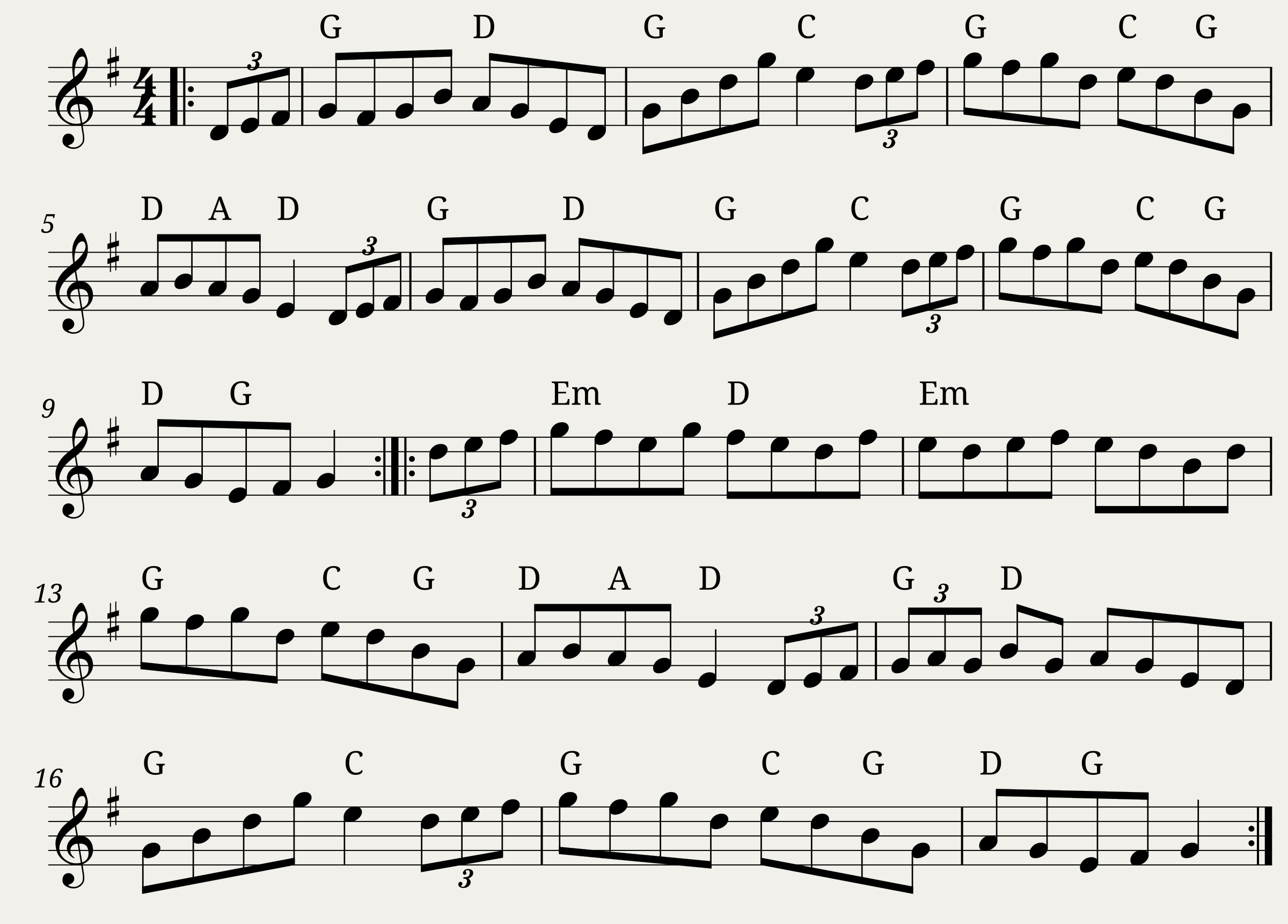 Traditional music - Off to California