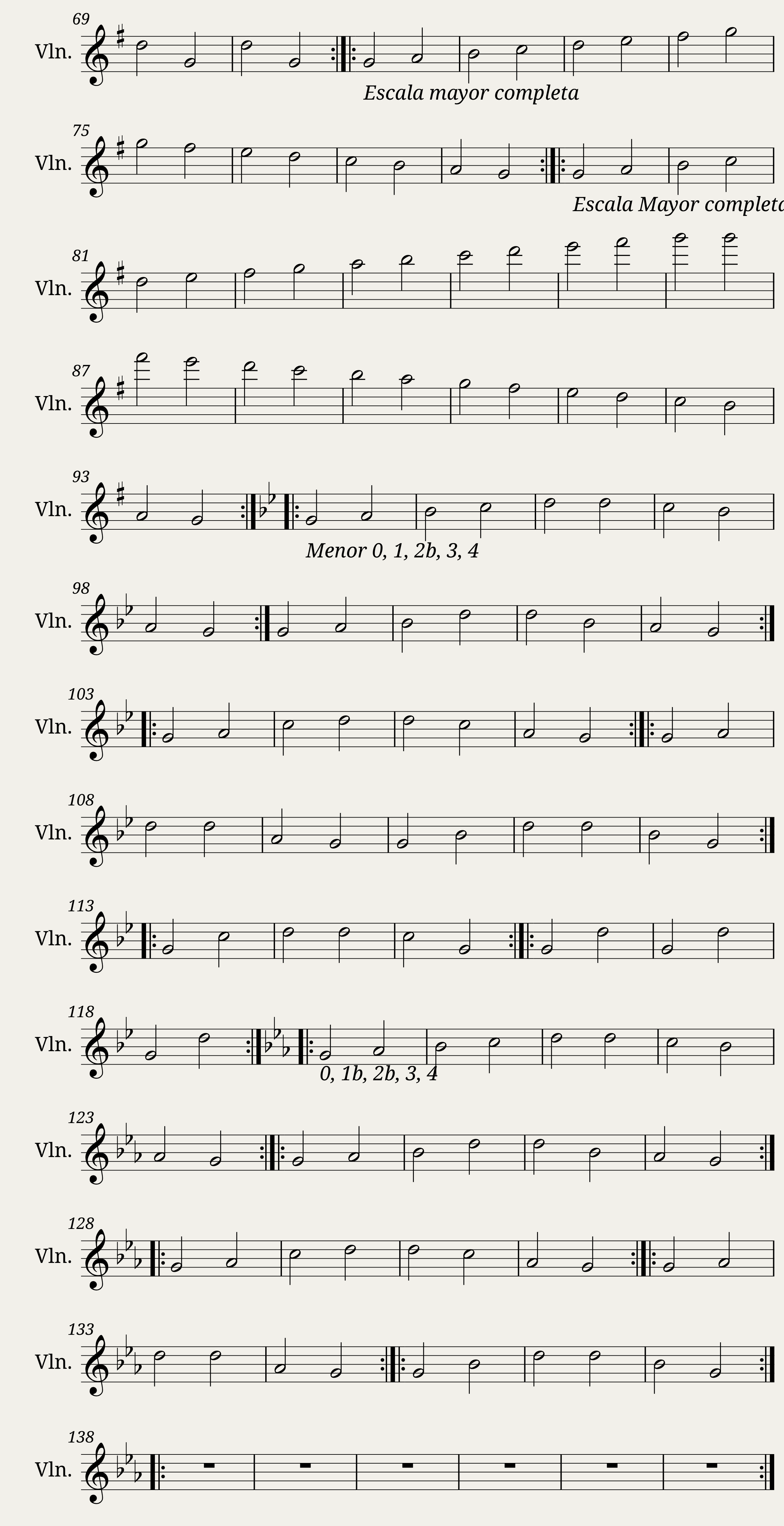 Violin - String and Finger Practices 1.1 — 2/2