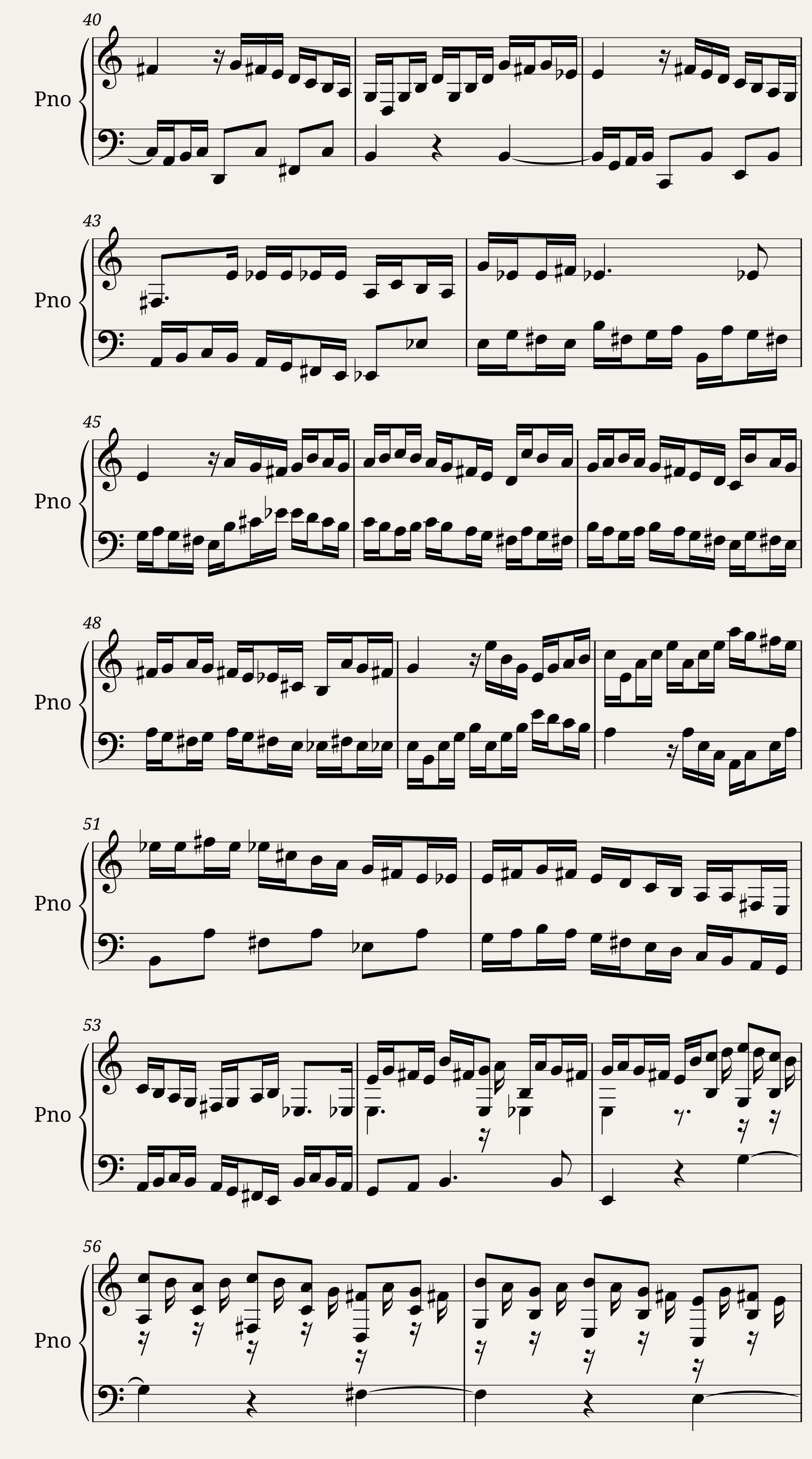 Fuge A-moll BWV 944 — 3/11