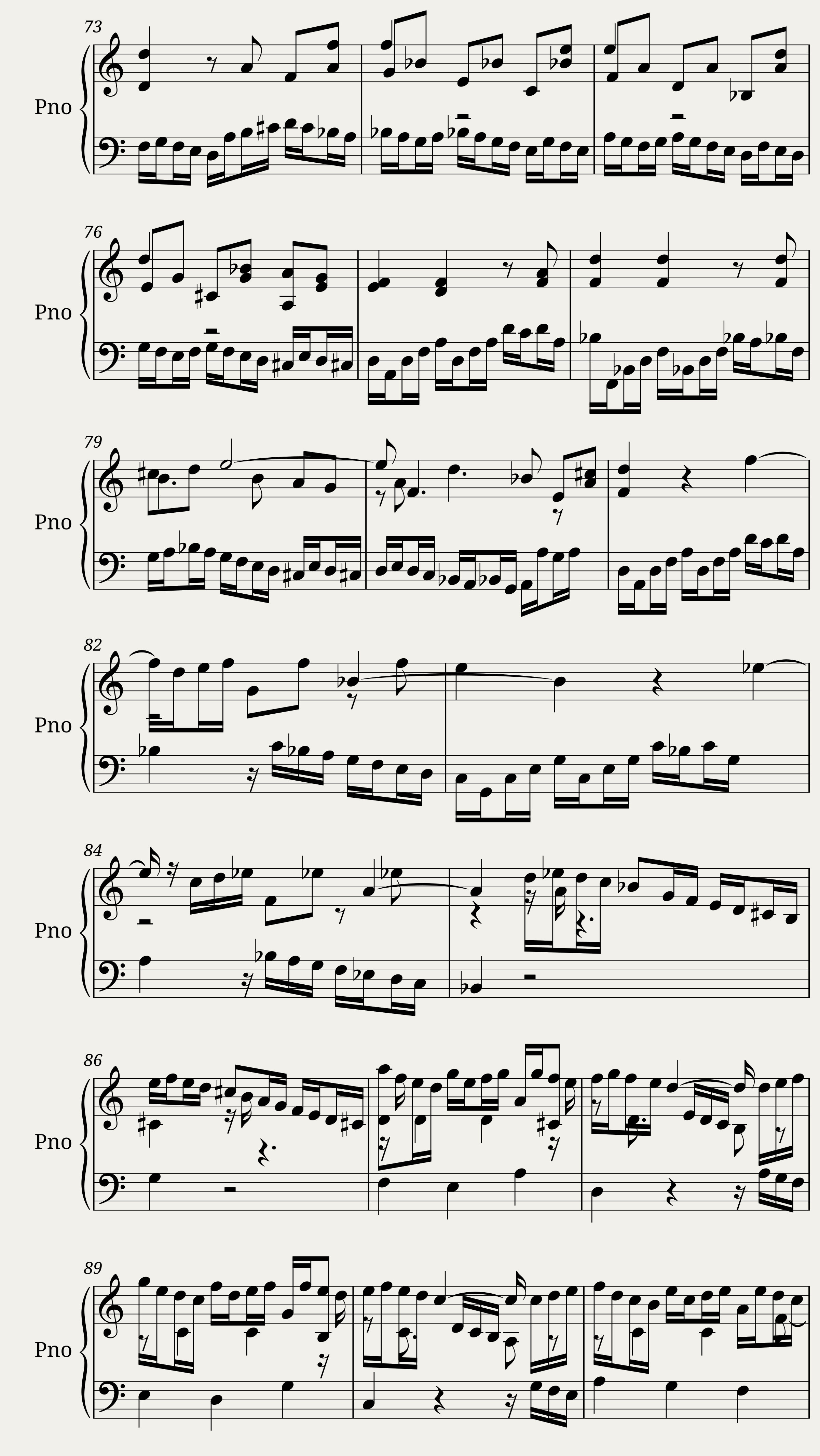 Fuge A-moll BWV 944 — 5/11