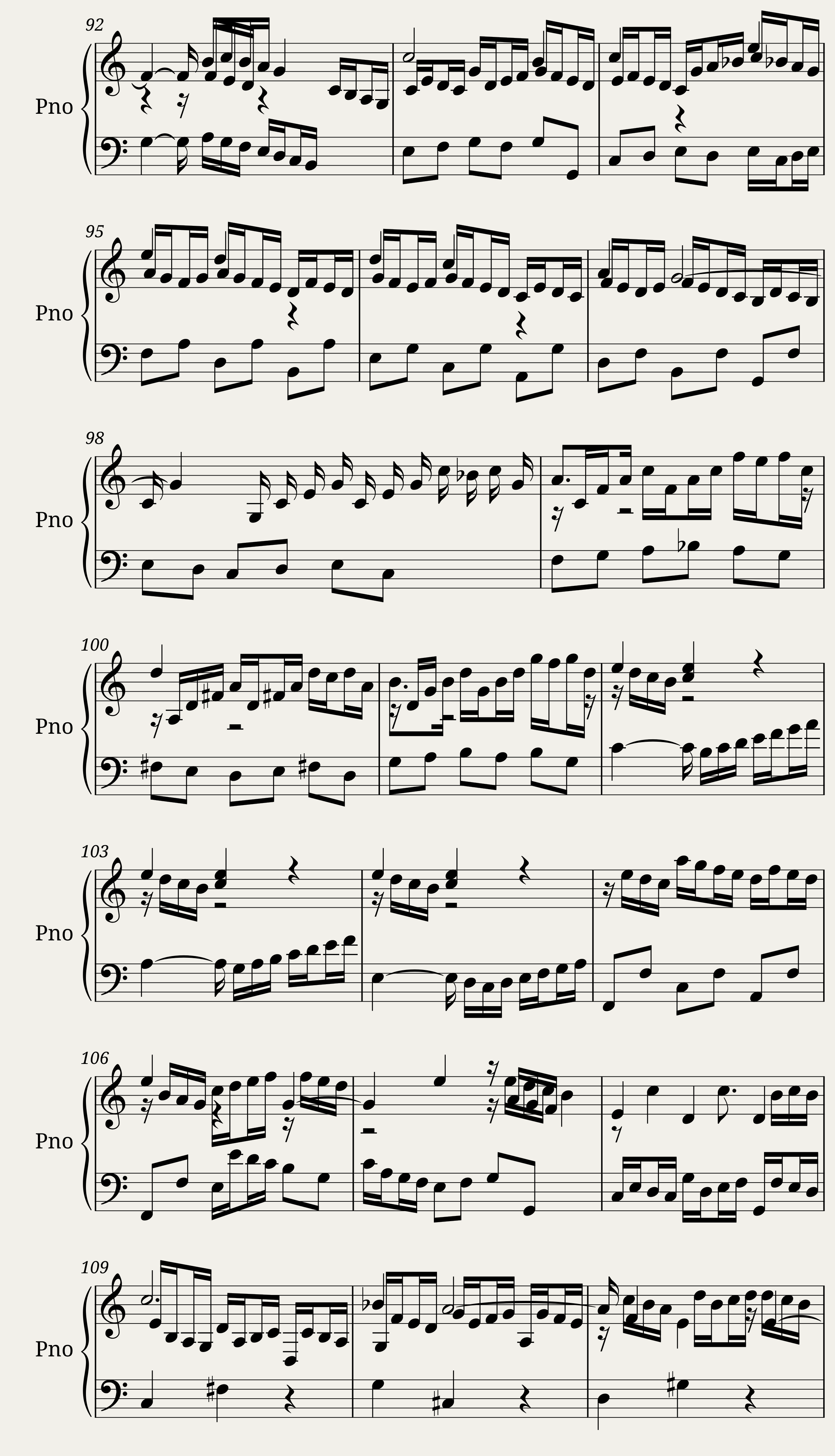 Fuge A-moll BWV 944 — 6/11
