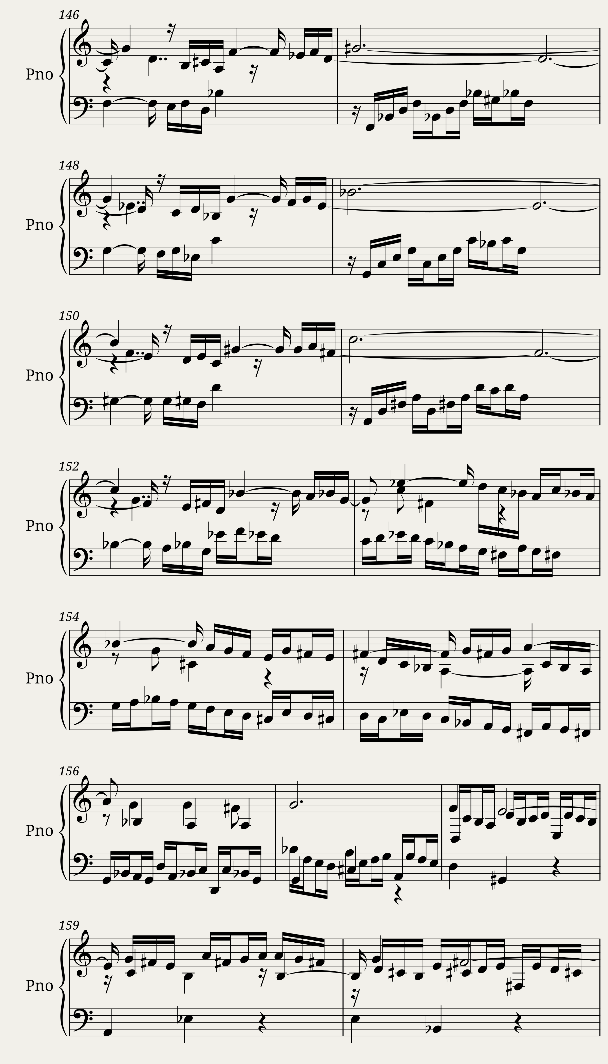 Fuge A-moll BWV 944 — 9/11