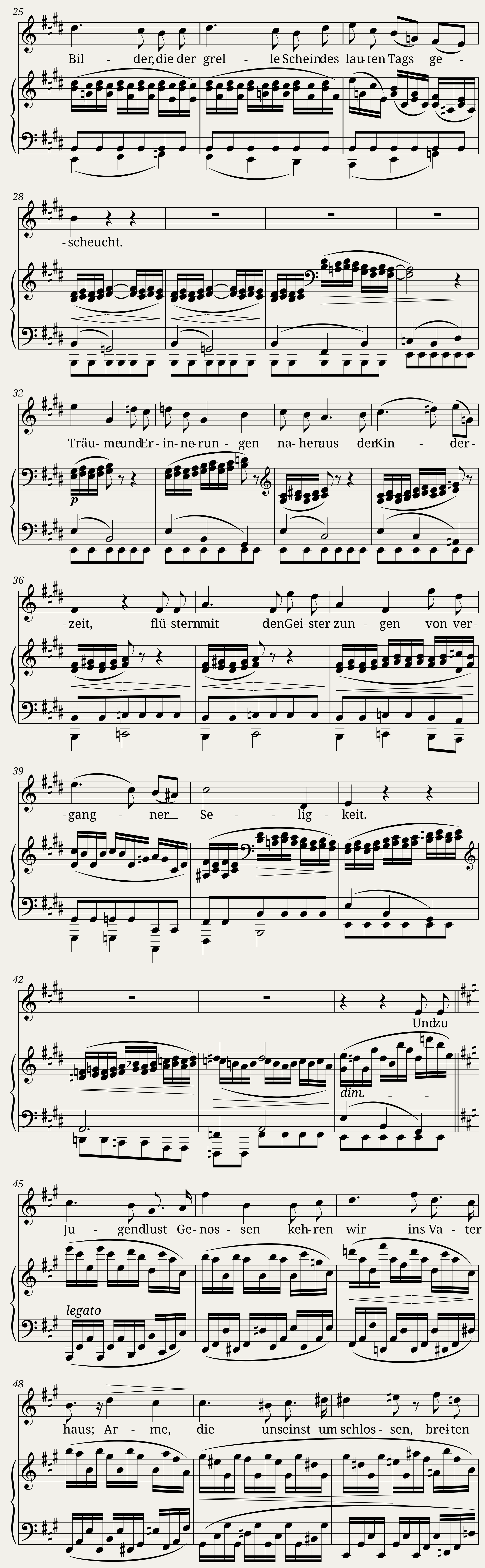 Brahms Johannes - 5 Lieder Op.49 No.5 - Abenddämmerung — 2/4