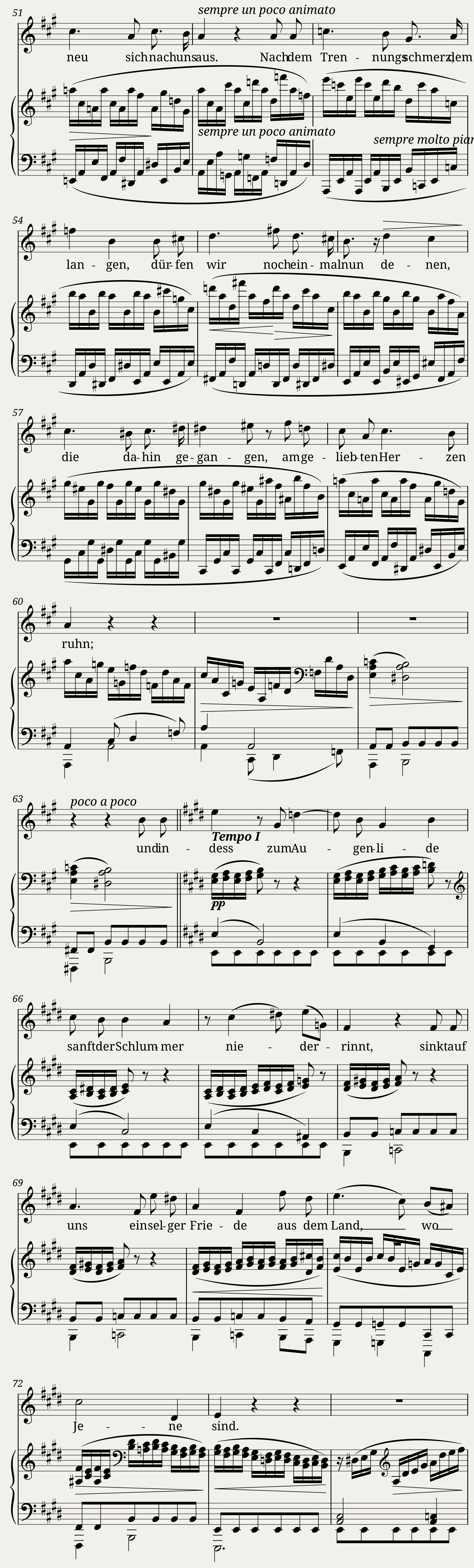 Brahms Johannes - 5 Lieder Op.49 No.5 - Abenddämmerung — 3/4