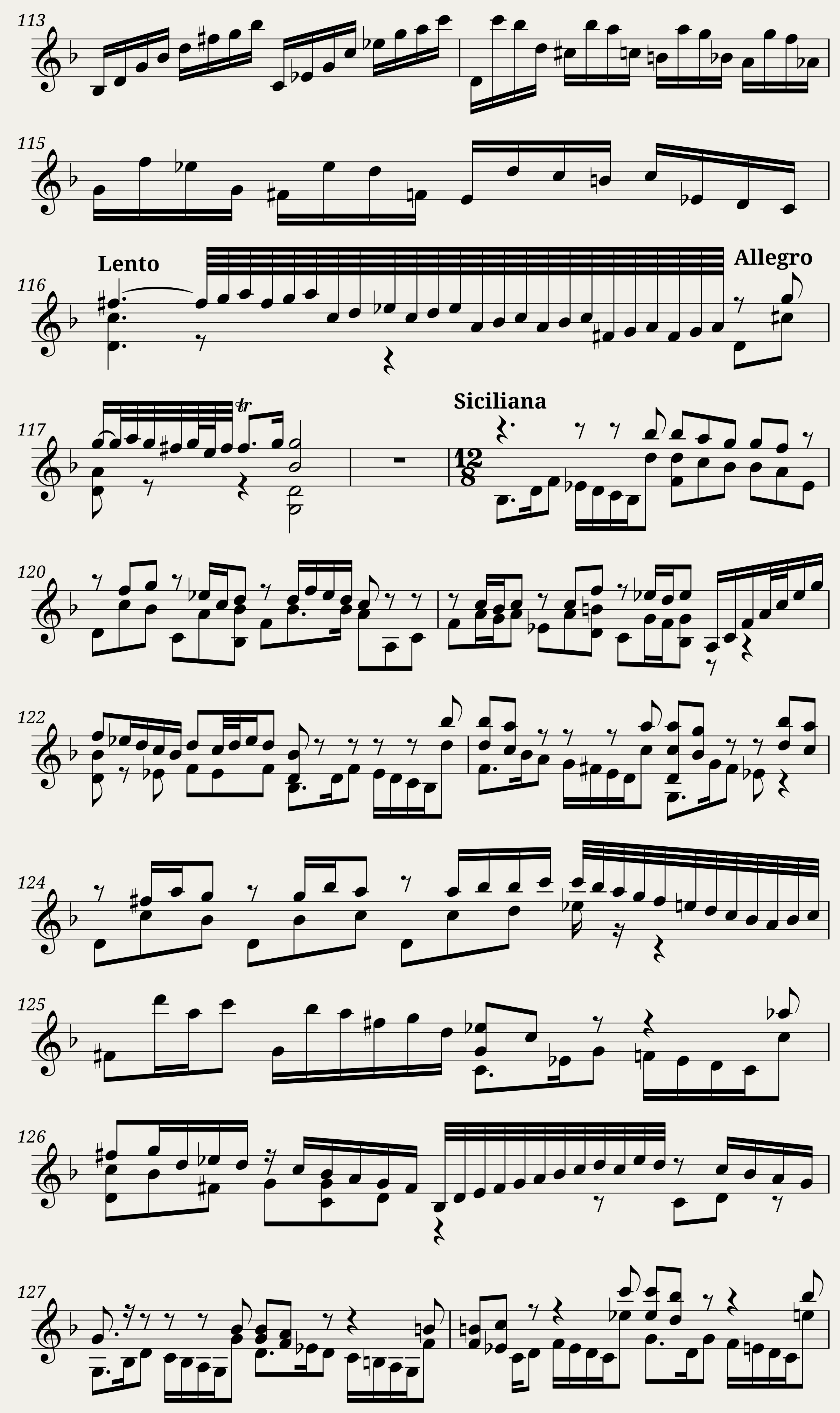 BWV 1001: Violin Sonata No.1 in G minor (Violin sound) — 6/10