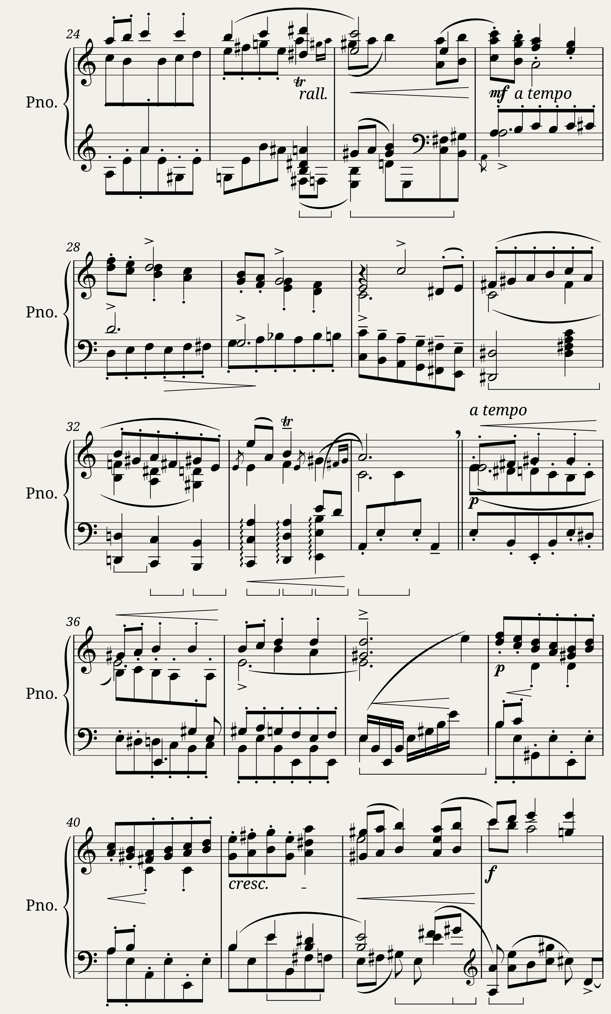 BWV 775: Invention IV (A = 415 Hz) — 2/2