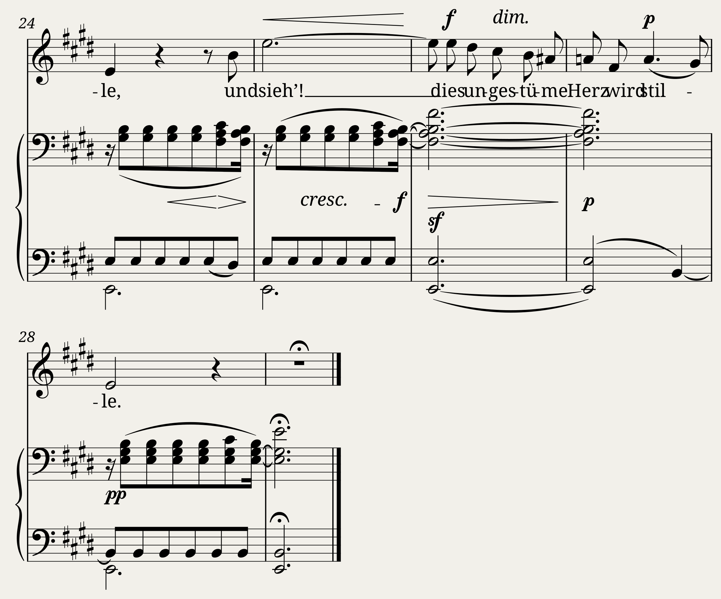 Der Mond, MWV K 122 — 2/2