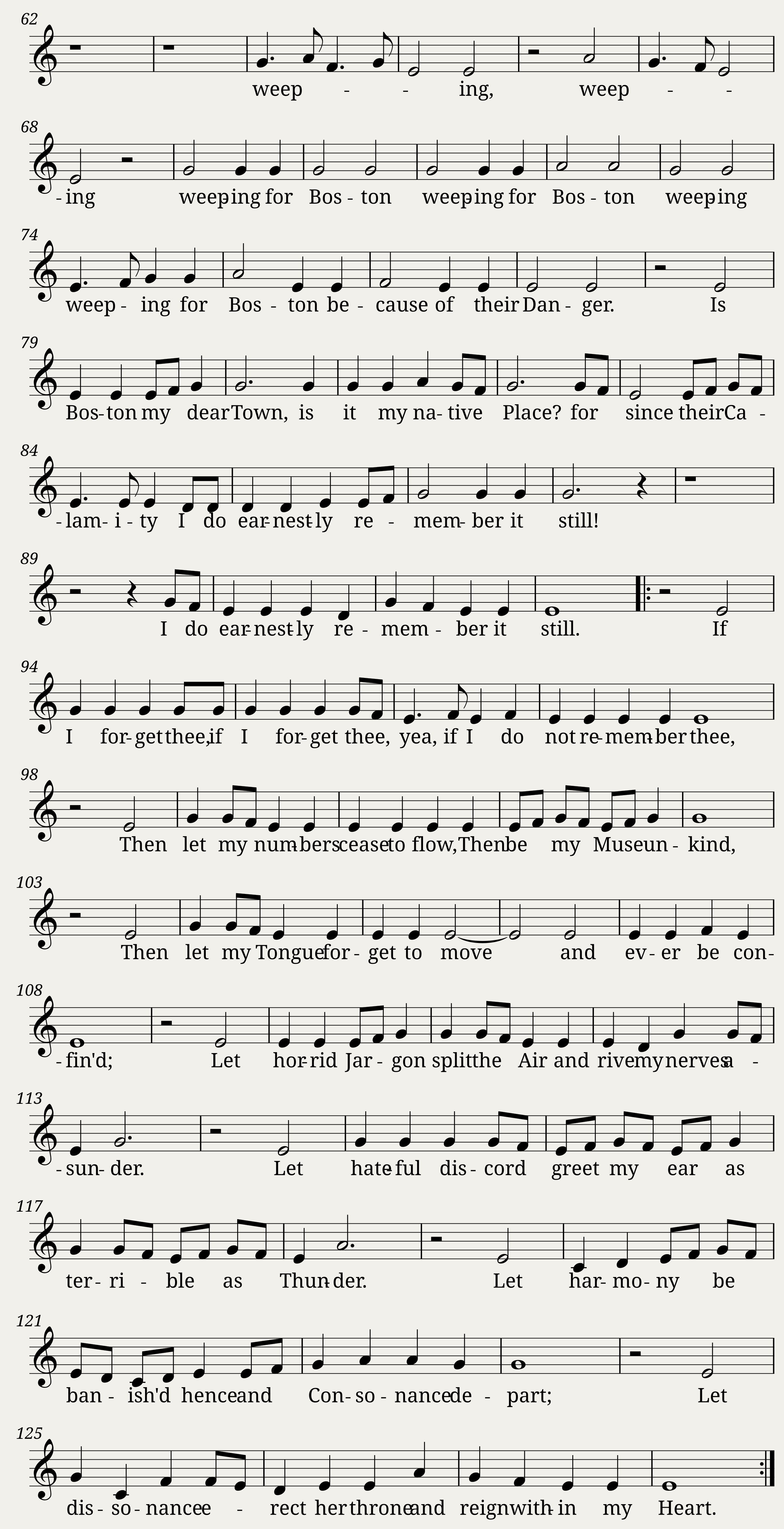 William Billings - Lamentation over Boston — 2/2