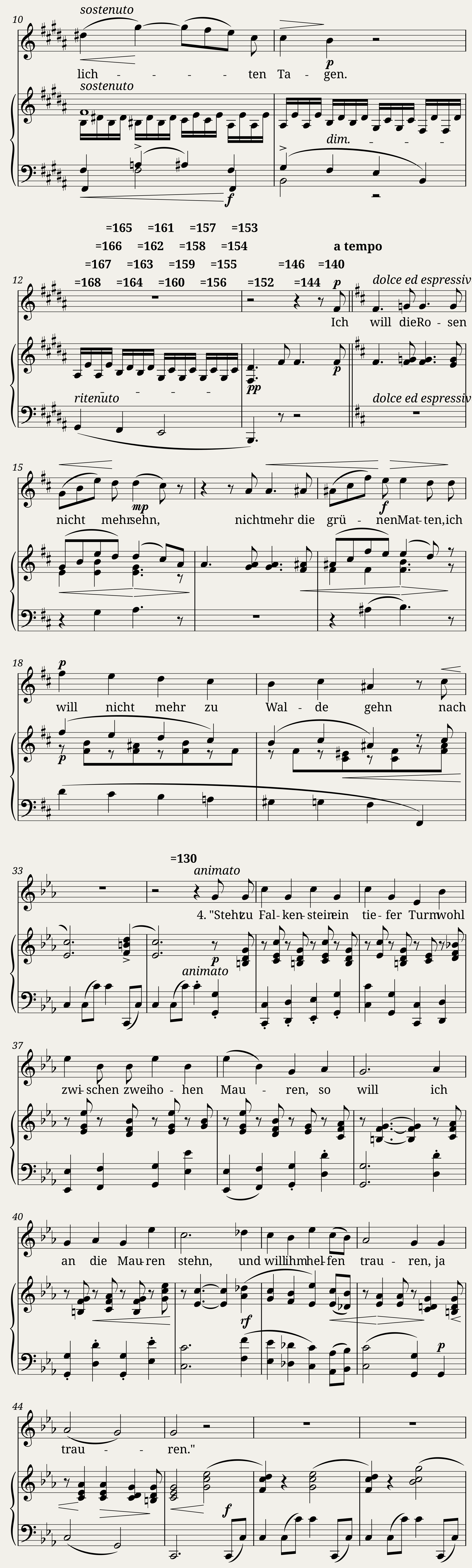 Brahms Johannes - 6 Songs Op.3 No.2 - Liebe und Frühling I — 2/2