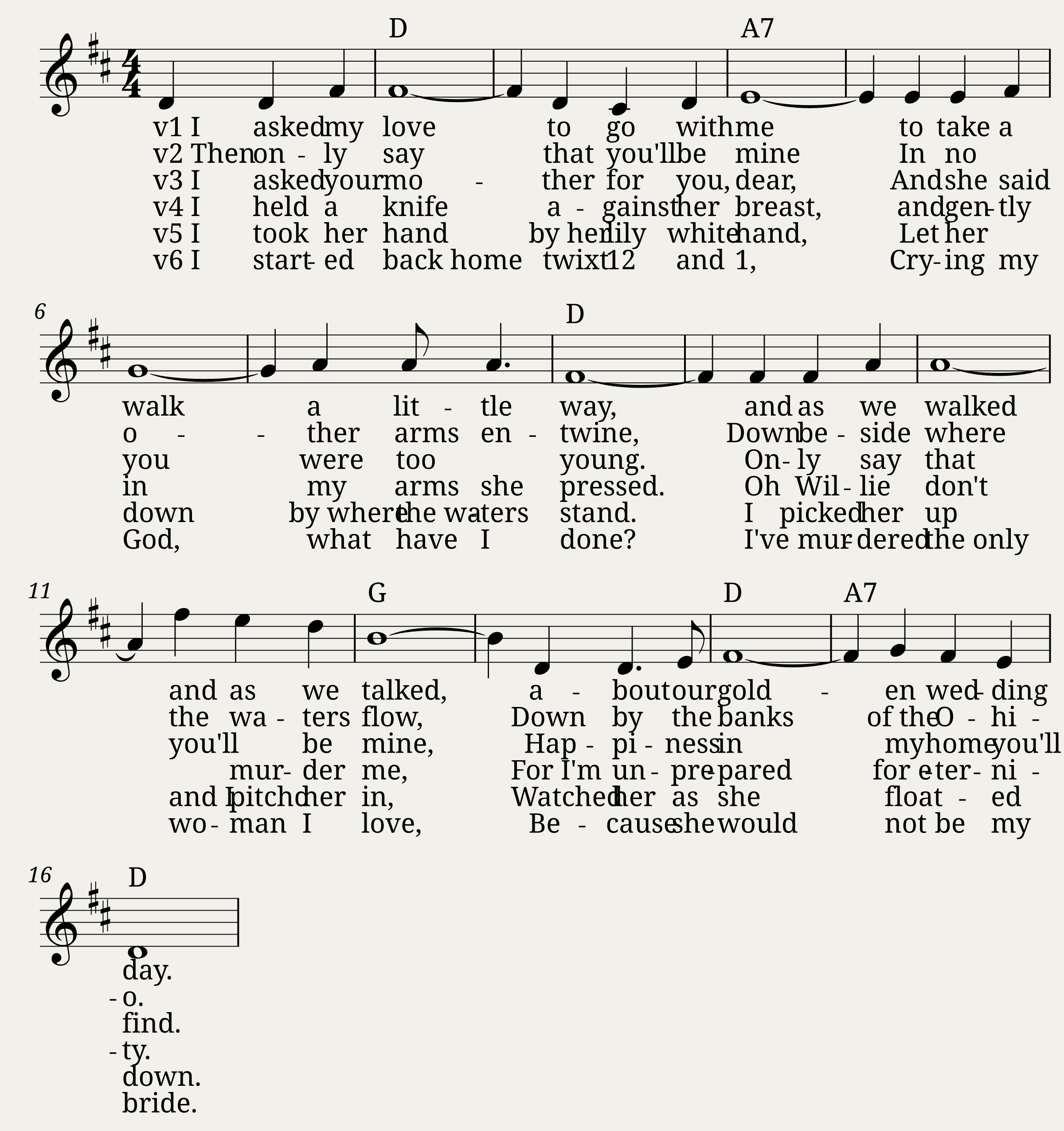 Traditional music - Banks of the Ohio - 105