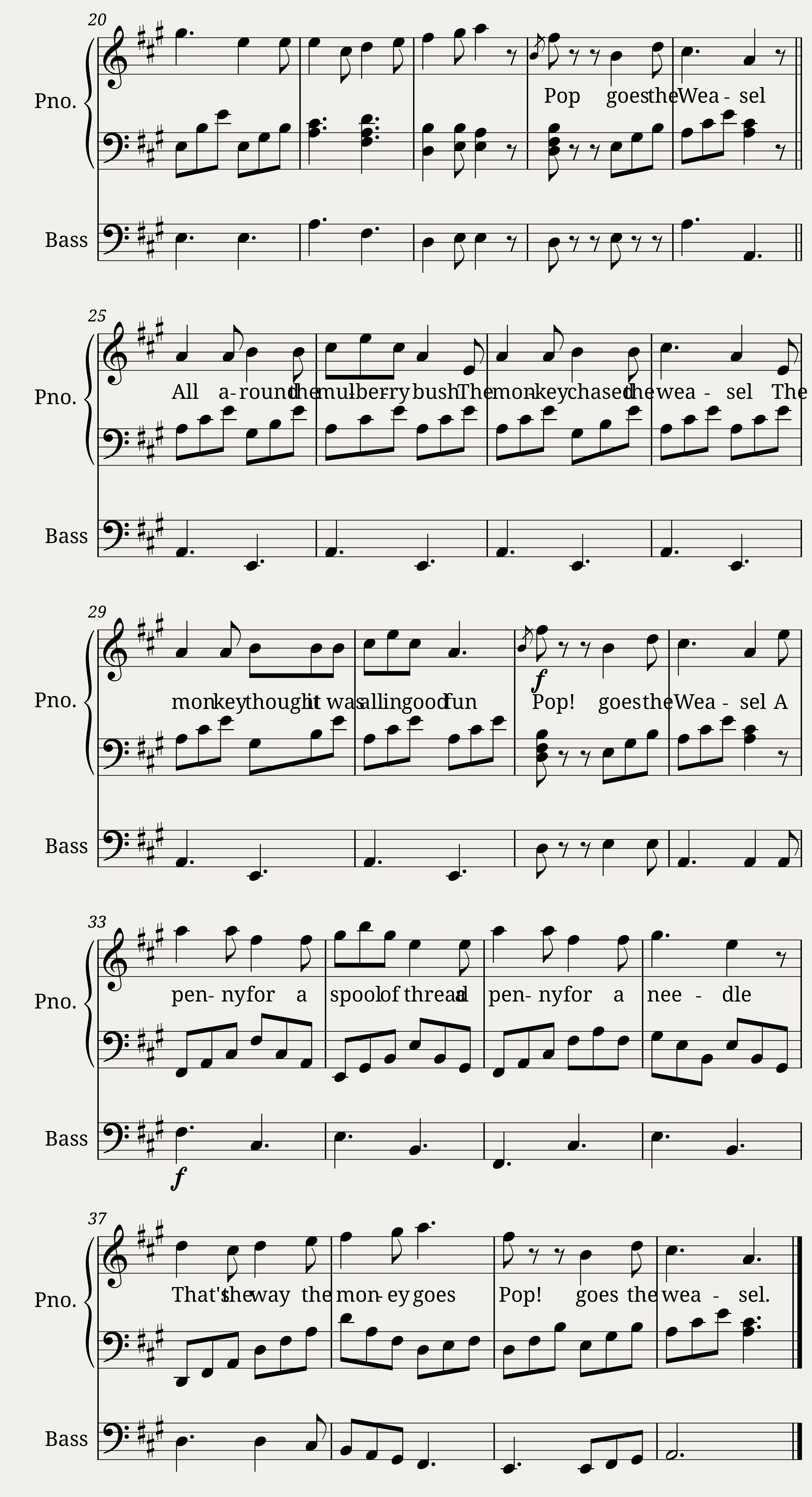 Pop Goes the Weasel (1853 arrangement) — 2/2