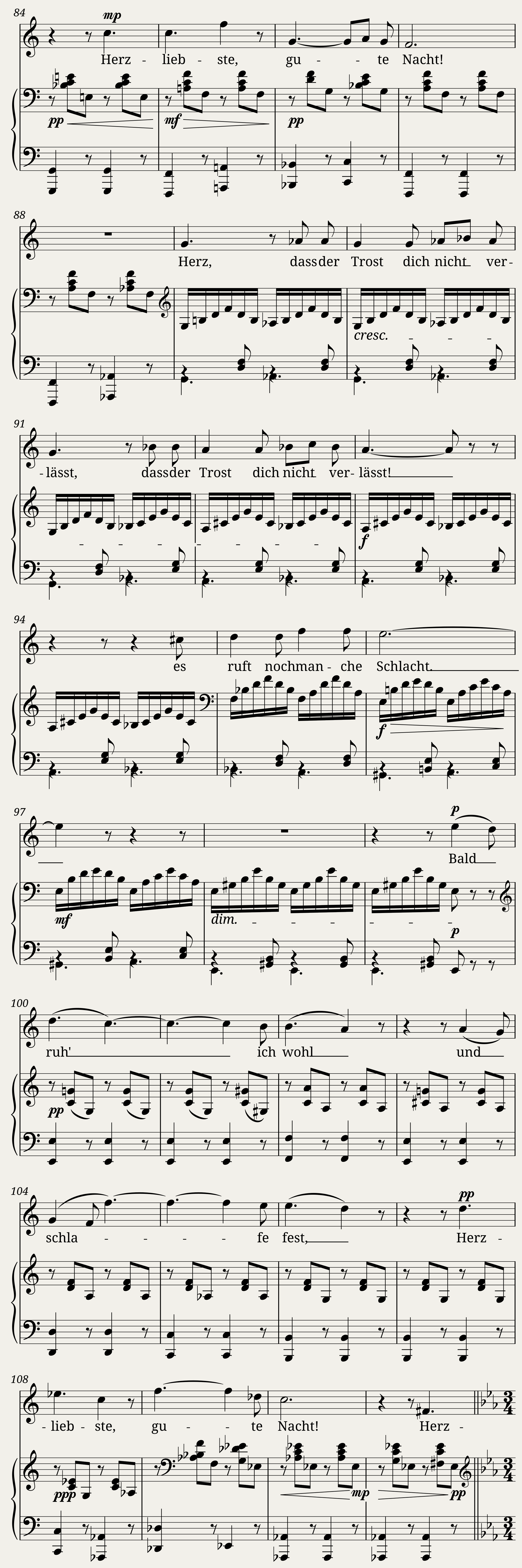 Schubert Franz - Schwanengesang (D.957) No.14 - Die Taubenpost — 4/5