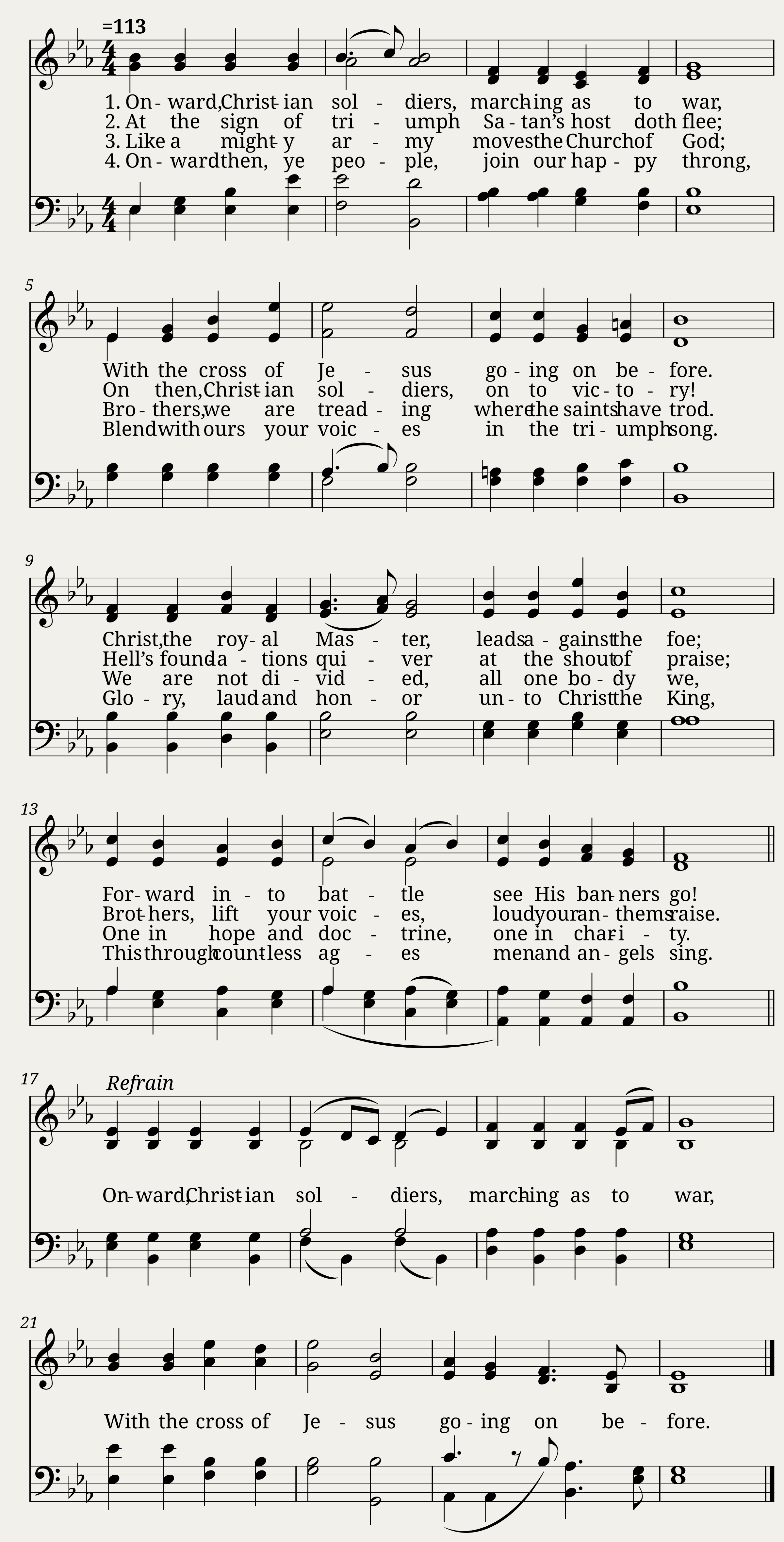Onward christian soldiers - Arthur S. Sullivan