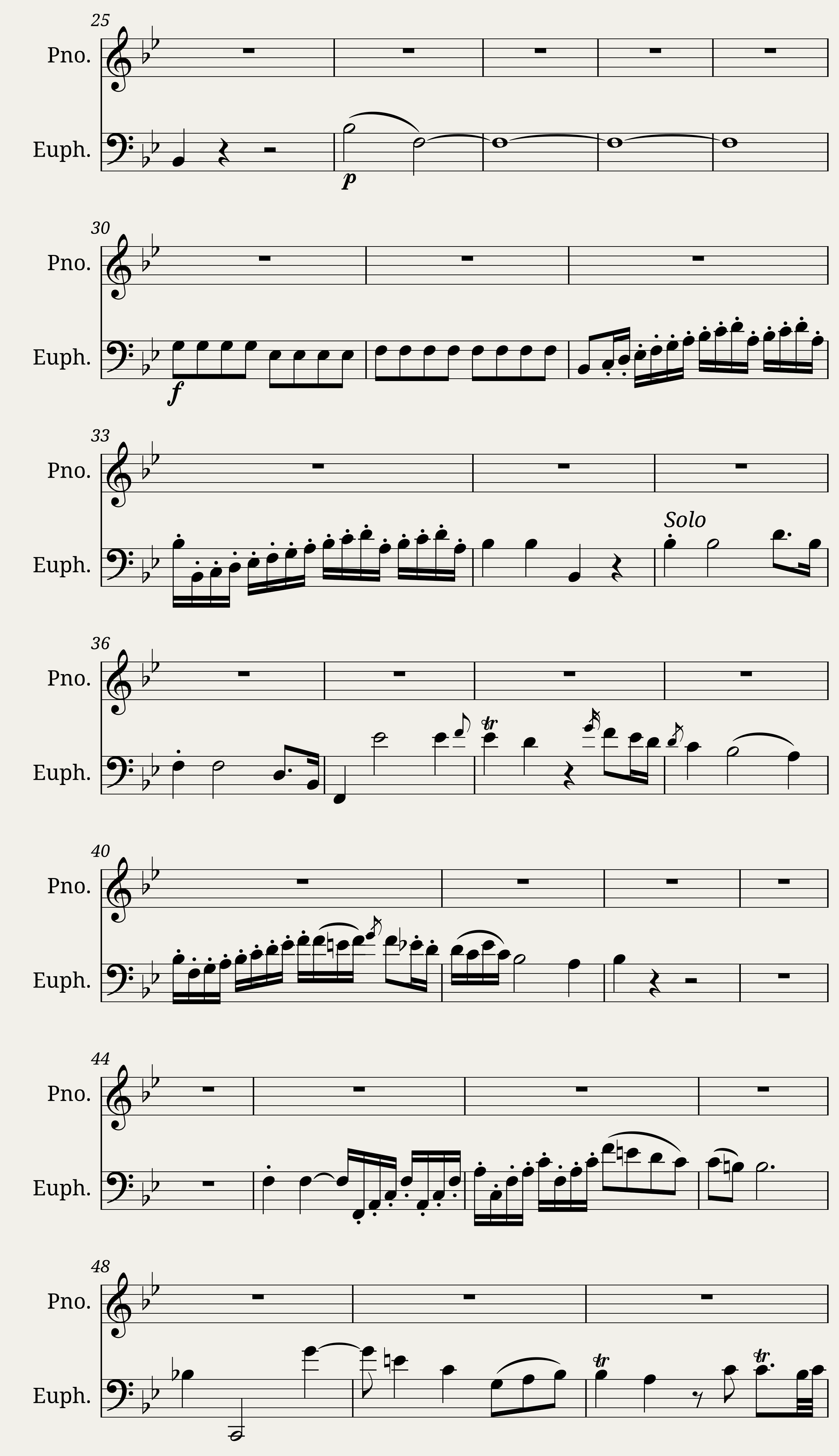 Bassoon Concerto in B flat Major W.A. Mozart Euphonium Solo — 2/8