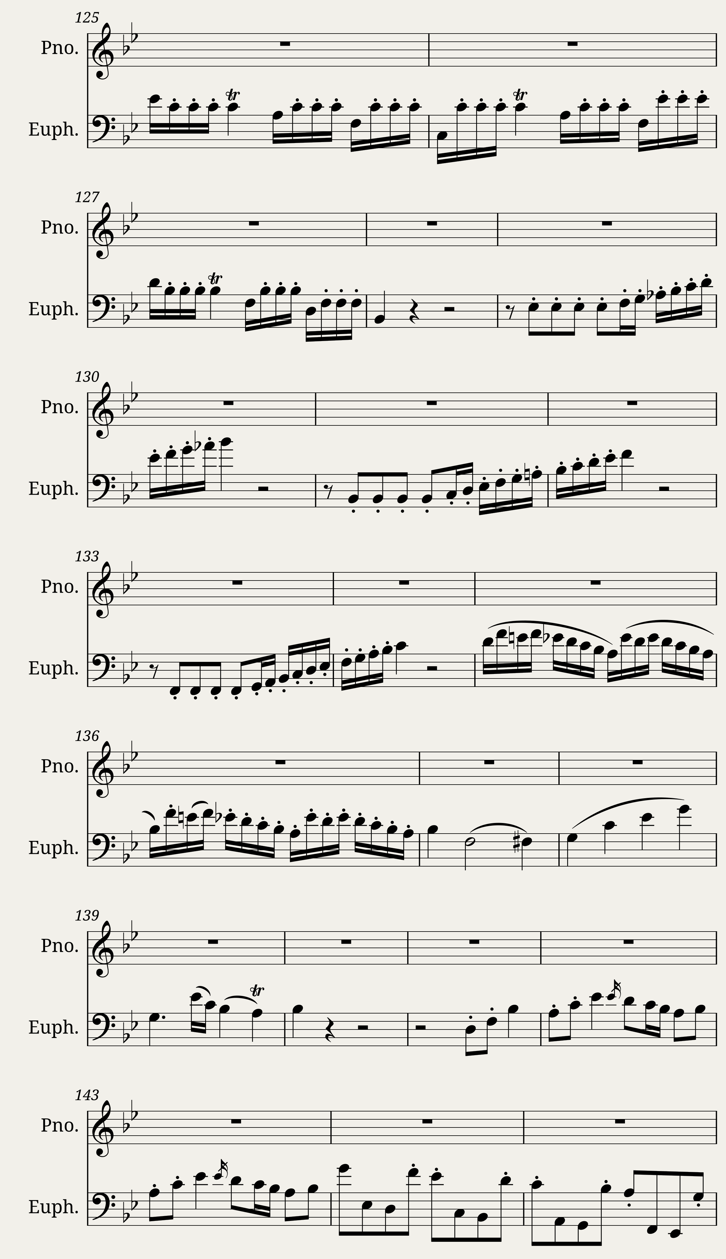 Bassoon Concerto in B flat Major W.A. Mozart Euphonium Solo — 6/8