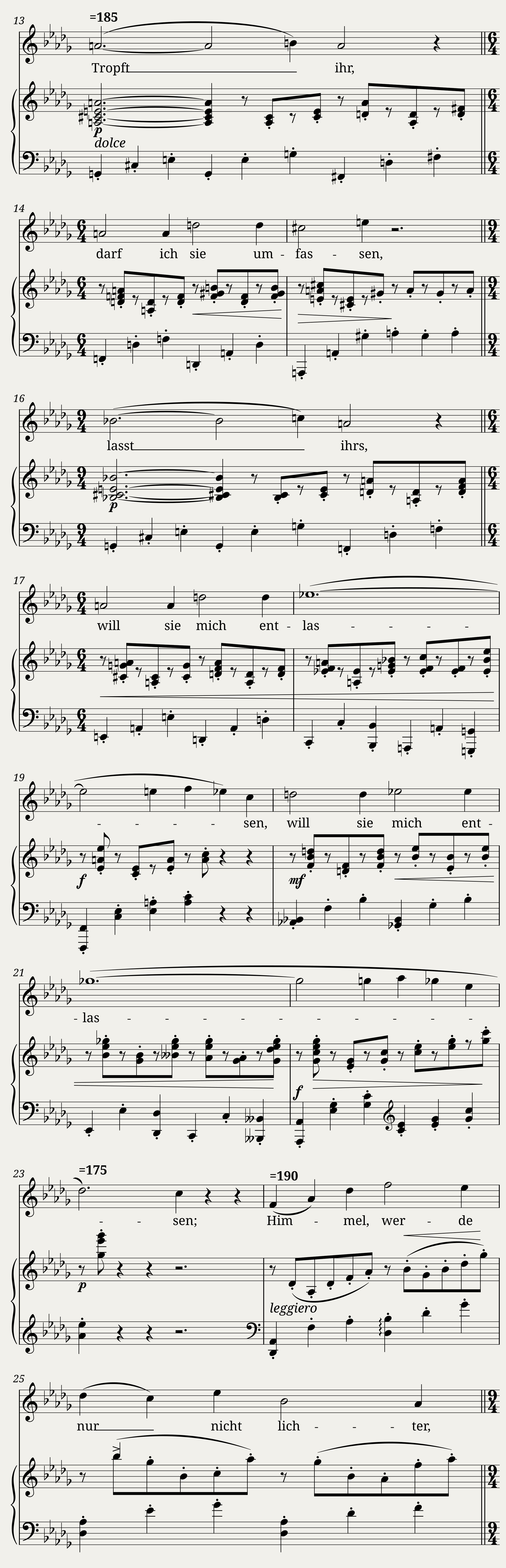 Brahms Johannes - 8 Lieder und Gesänge Op.58 No.2 - Während des Regens — 3/4