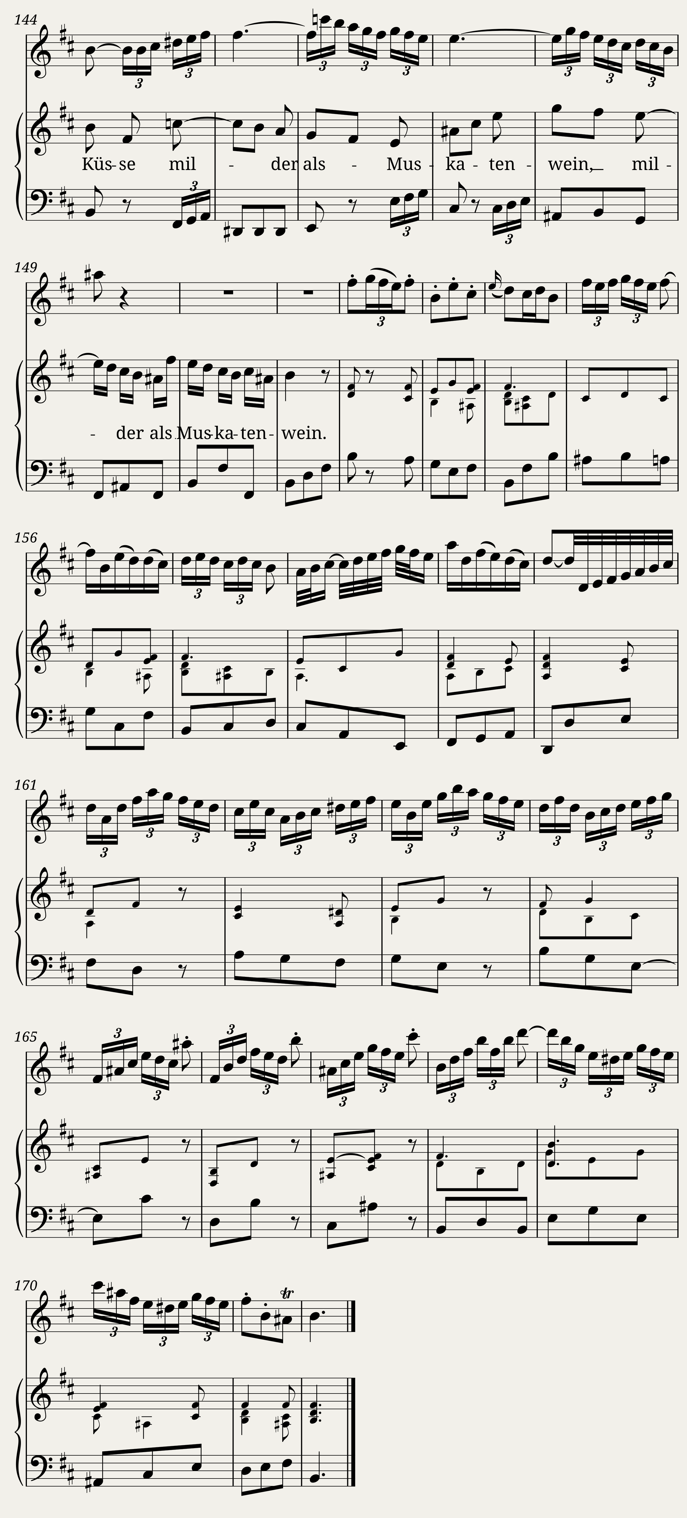 Johann Sebastian Bach Ei ! wie schmeckt der Coffee süße BWV 211/4 — 7/7