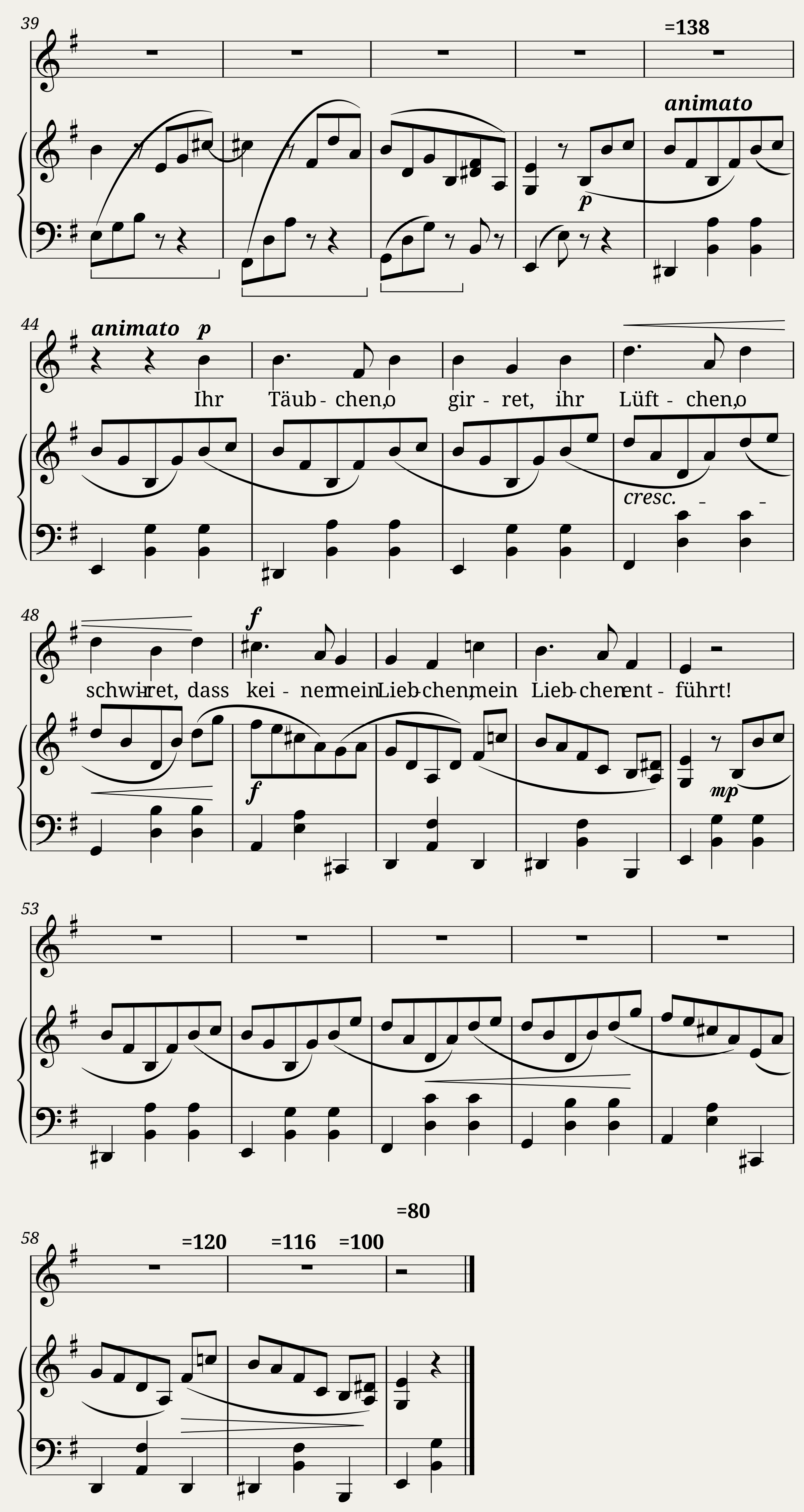 Brahms Johannes - 7 Lieder Op.48 No.1 - Der Gang zum Liebchen — 2/2