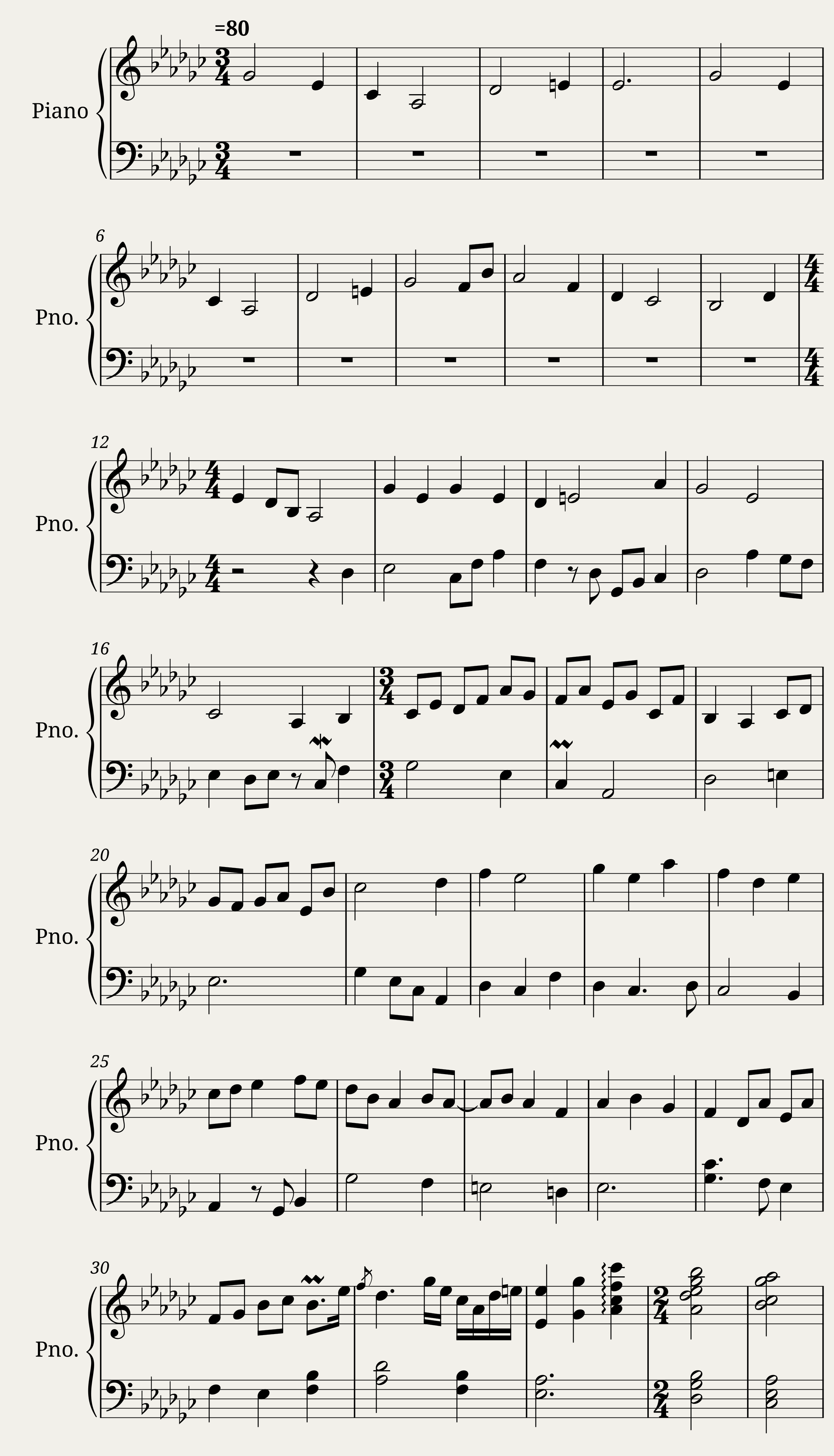 variations in e flat minor — 1/3