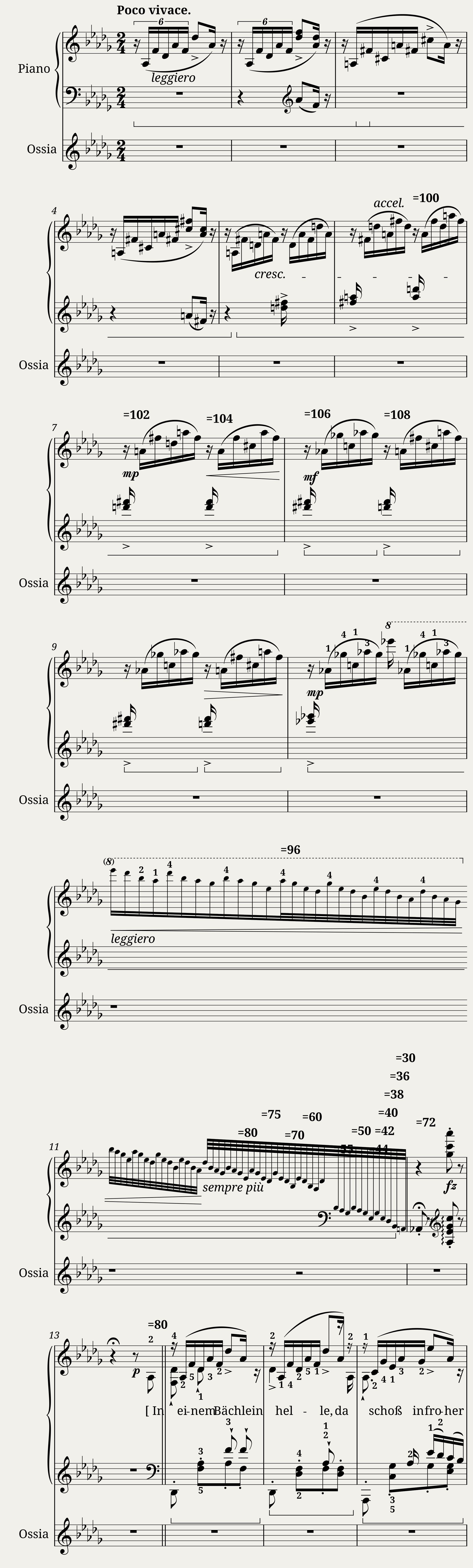 Schubert/Liszt - Die Forelle — 1/9