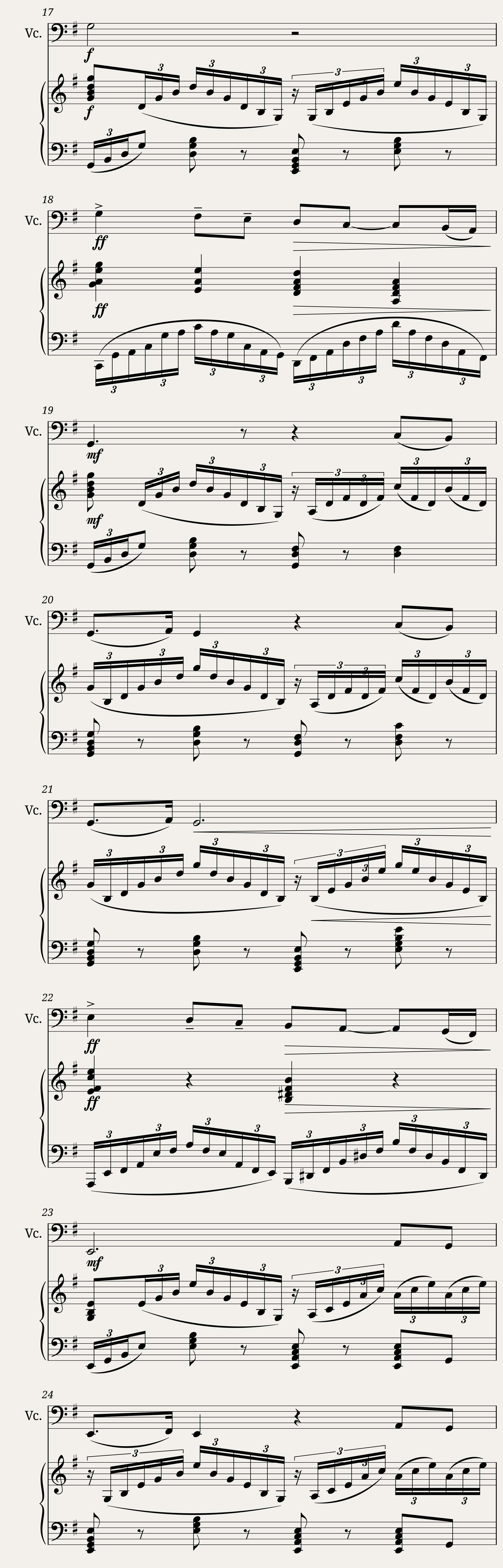 Pas de deux from The Nutcracker- cello and piano — 3/8