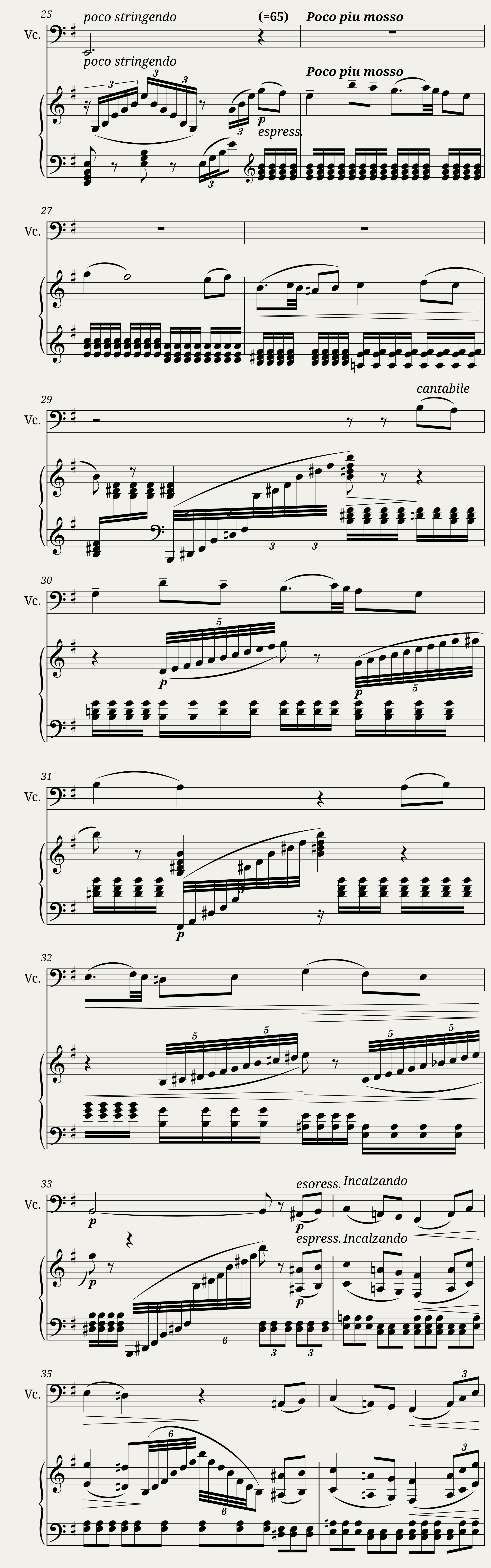 Pas de deux from The Nutcracker- cello and piano — 4/8