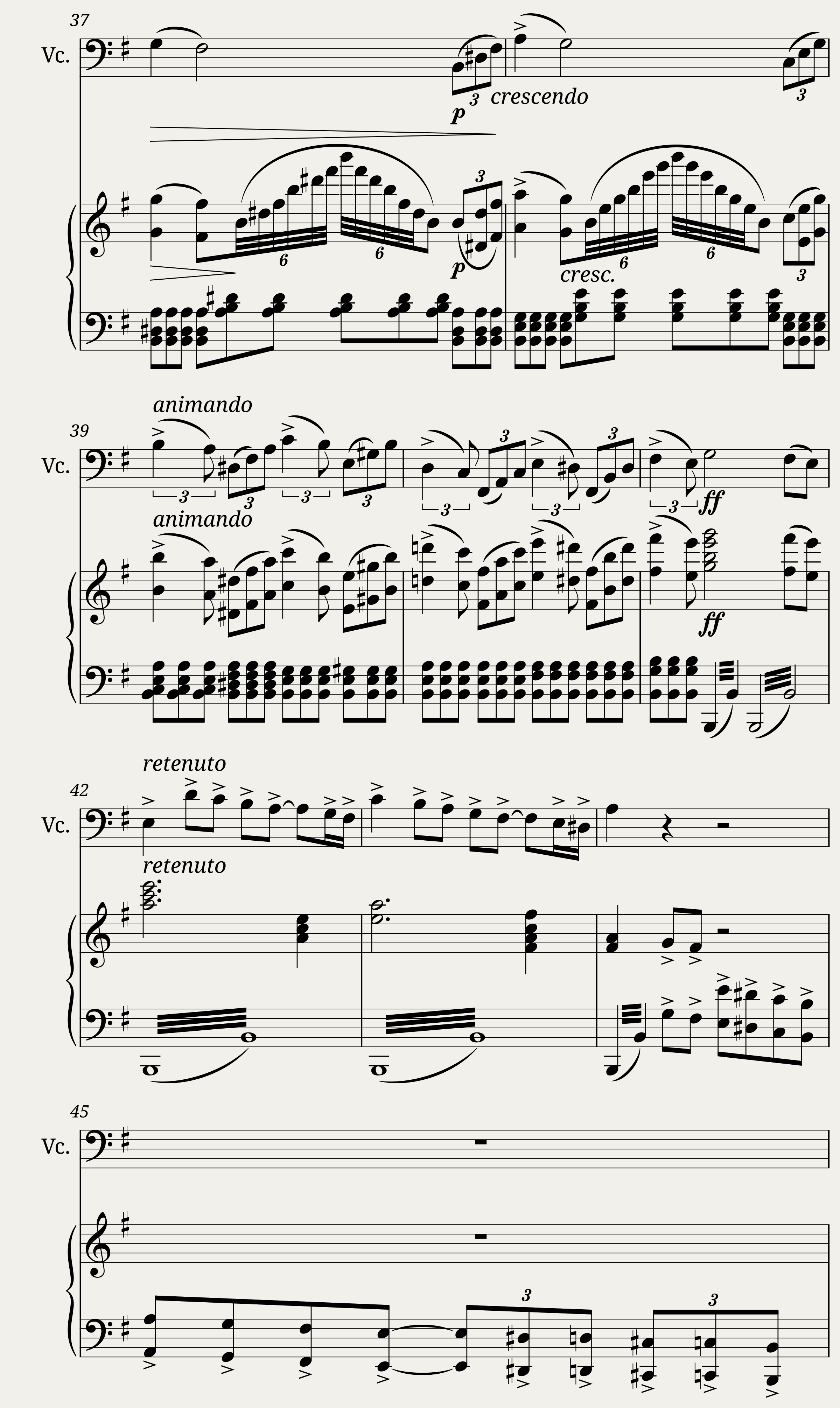 Pas de deux from The Nutcracker- cello and piano — 5/8