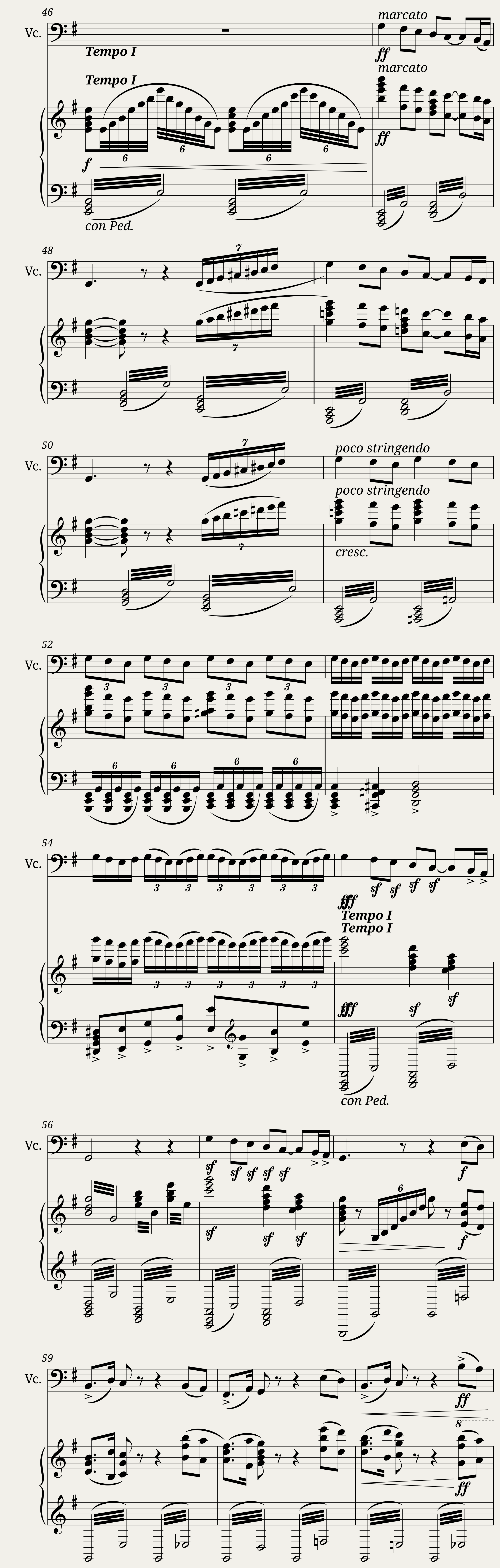 Pas de deux from The Nutcracker- cello and piano — 6/8