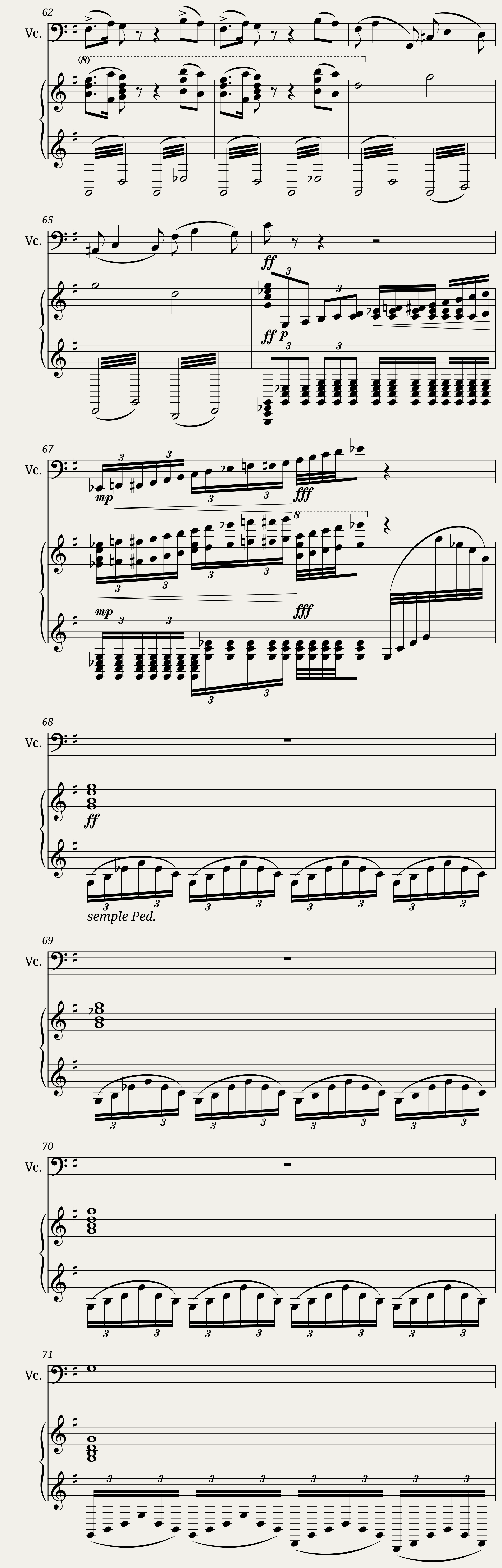 Pas de deux from The Nutcracker- cello and piano — 7/8