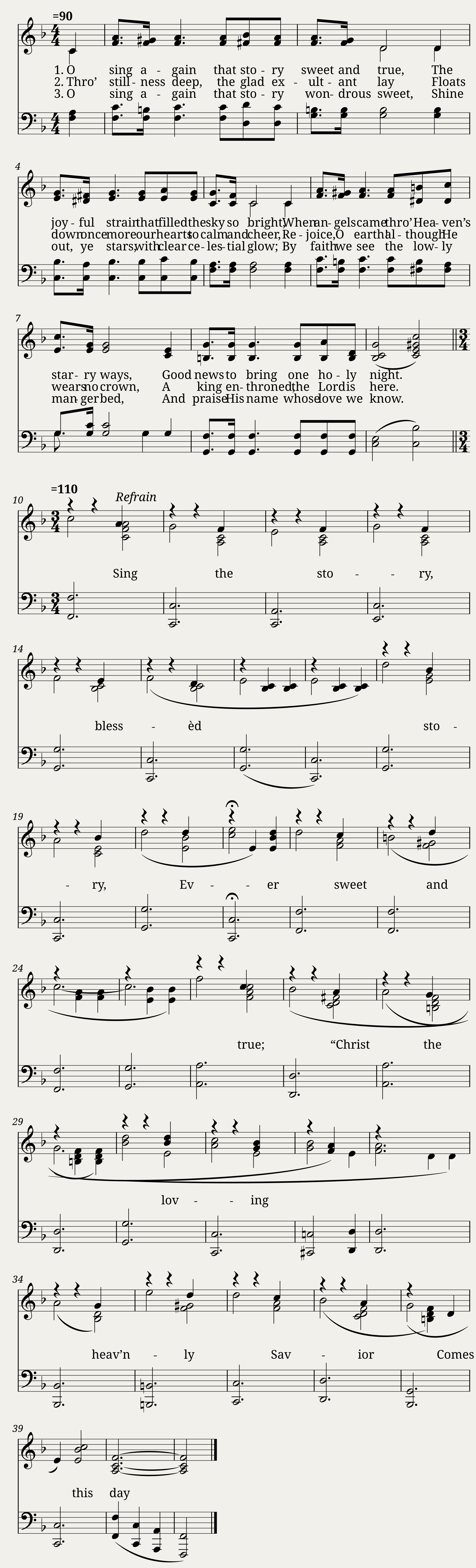 Sing again that sweet story - C. Harold Lowden