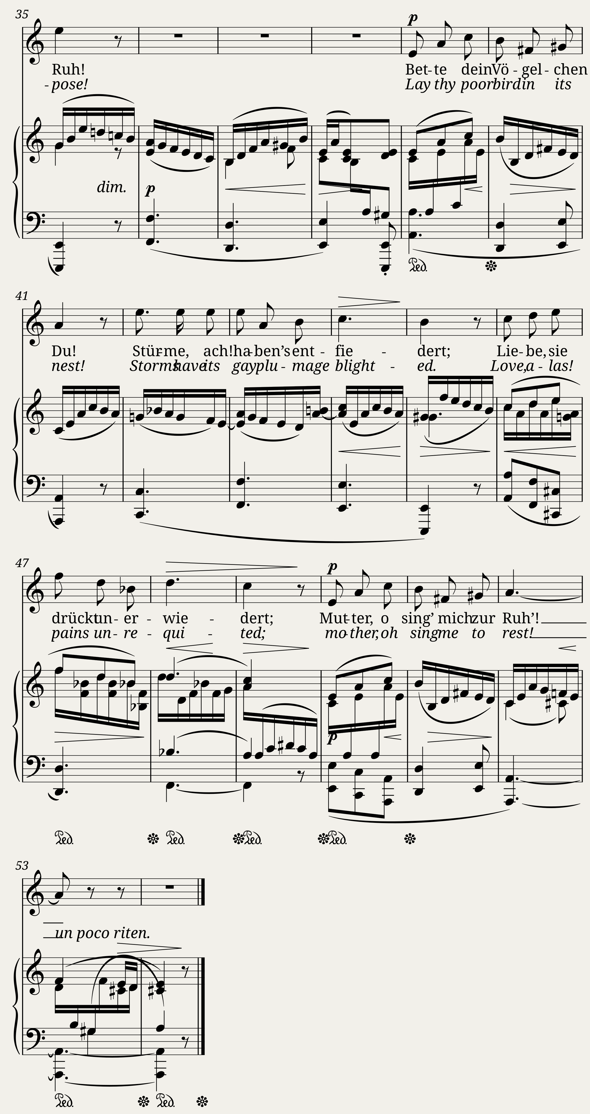 Mutter, o sing’ mich zur Ruh’! — 2/2