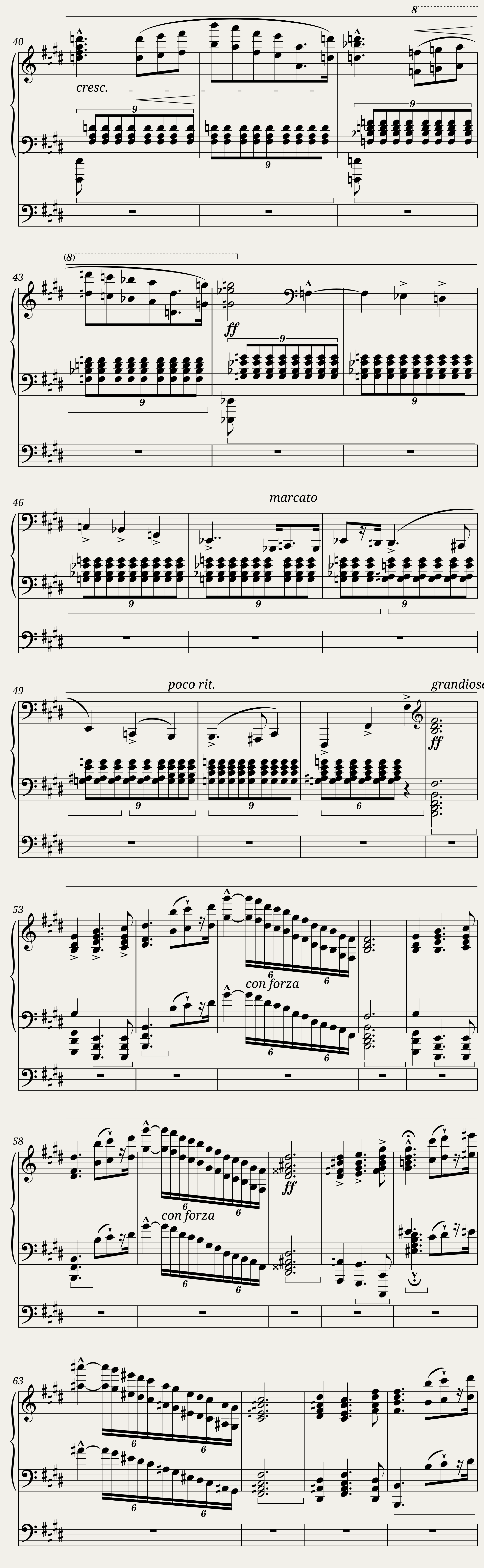Invocation from Liszt's Harmonies poétiques et religieuses III. — 3/9